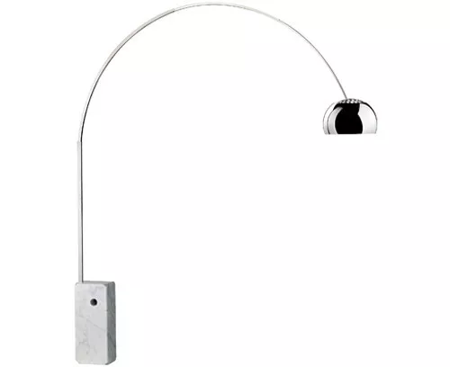 Iconic Lamp"Arco" Designed By Pier Giacomo e Achille Castiglioni Prod. Flos