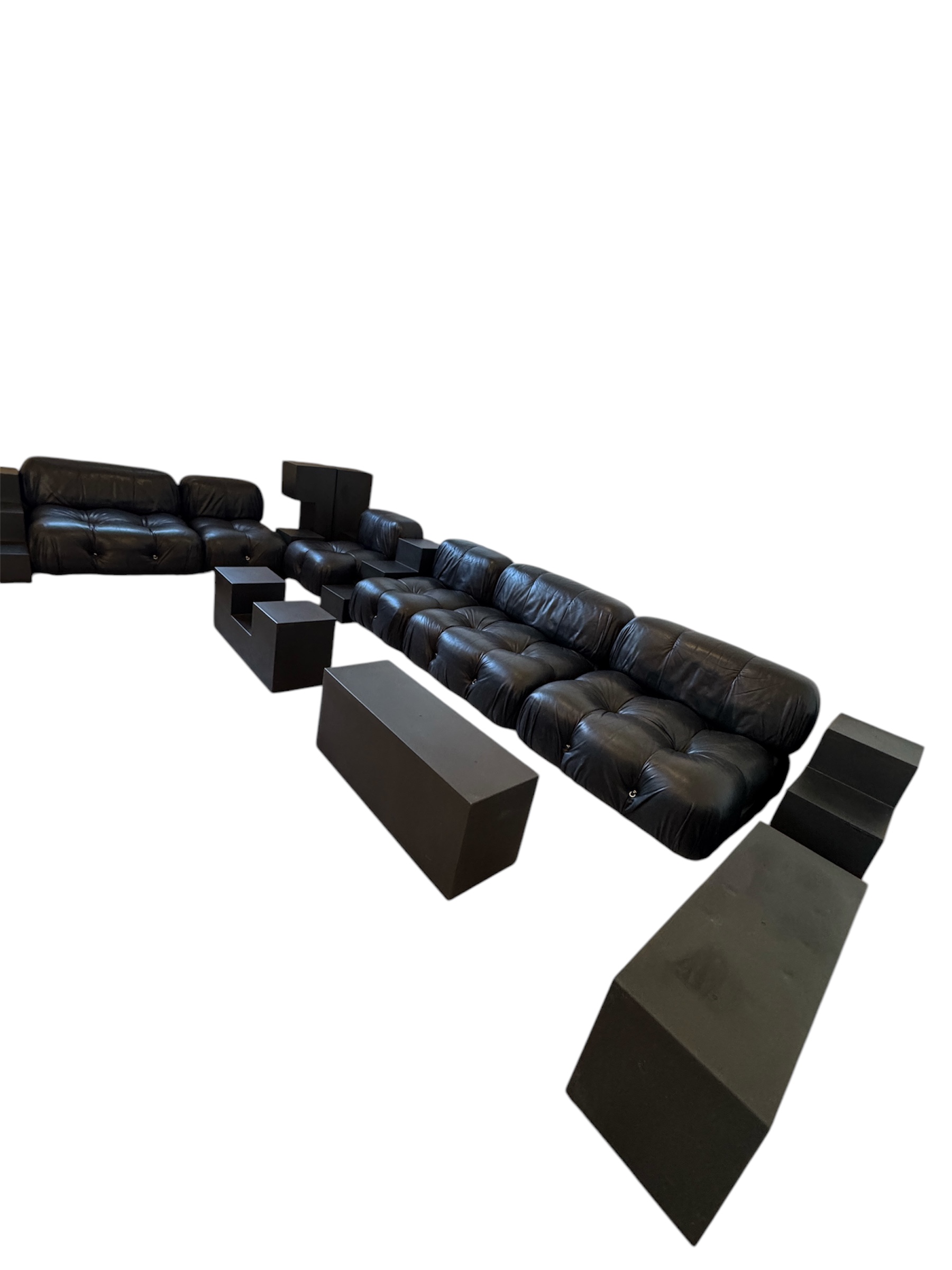 Iconic Large Modular Sofa Mod. "Camaleonda" And "Scacchi" Designed By Mario Bellini B&B Italia, 1972 , Set Of 16 