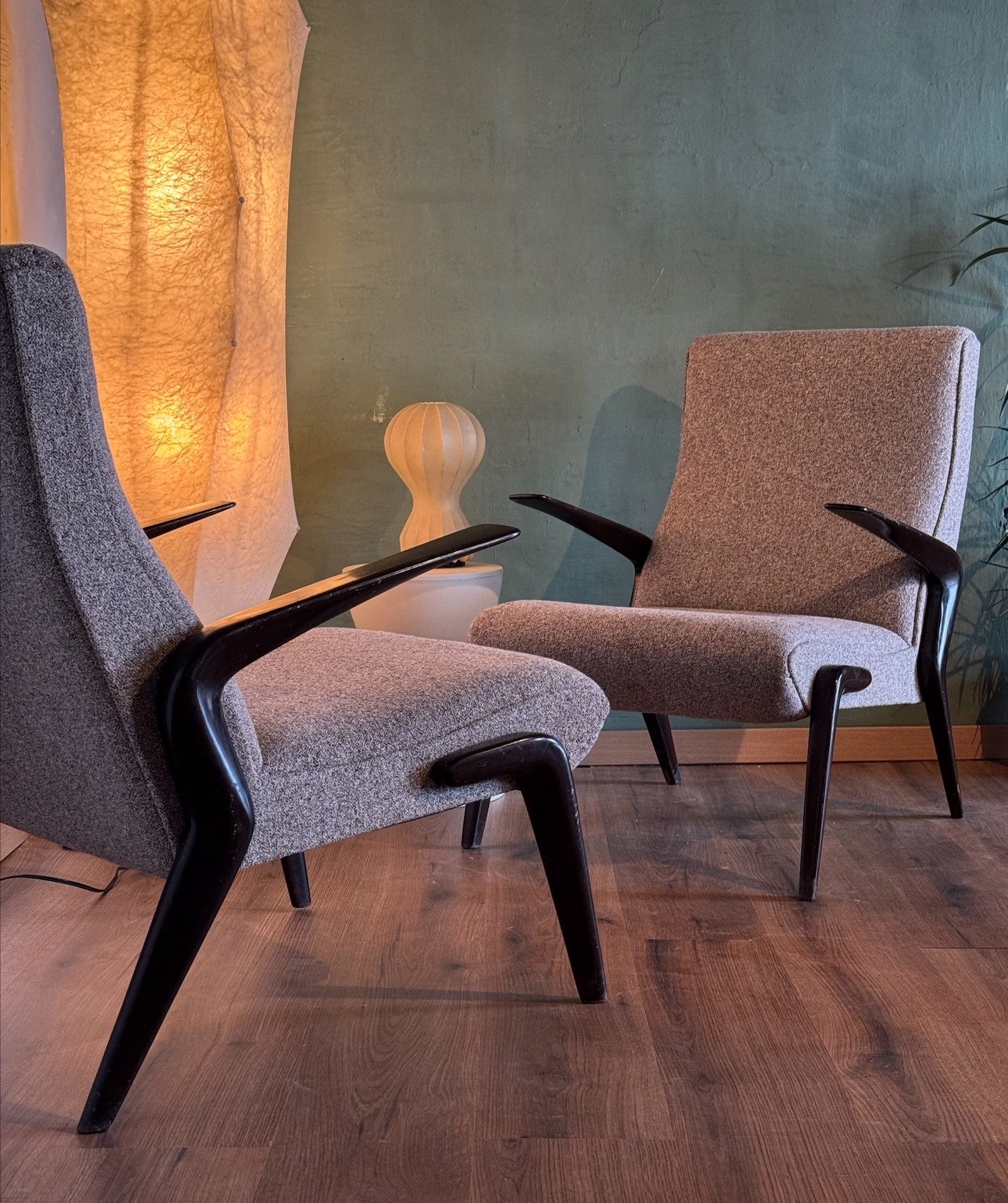 “P71” Armchairs by Osvaldo Borsani for Tecno, Italy 1960s, Set of 2