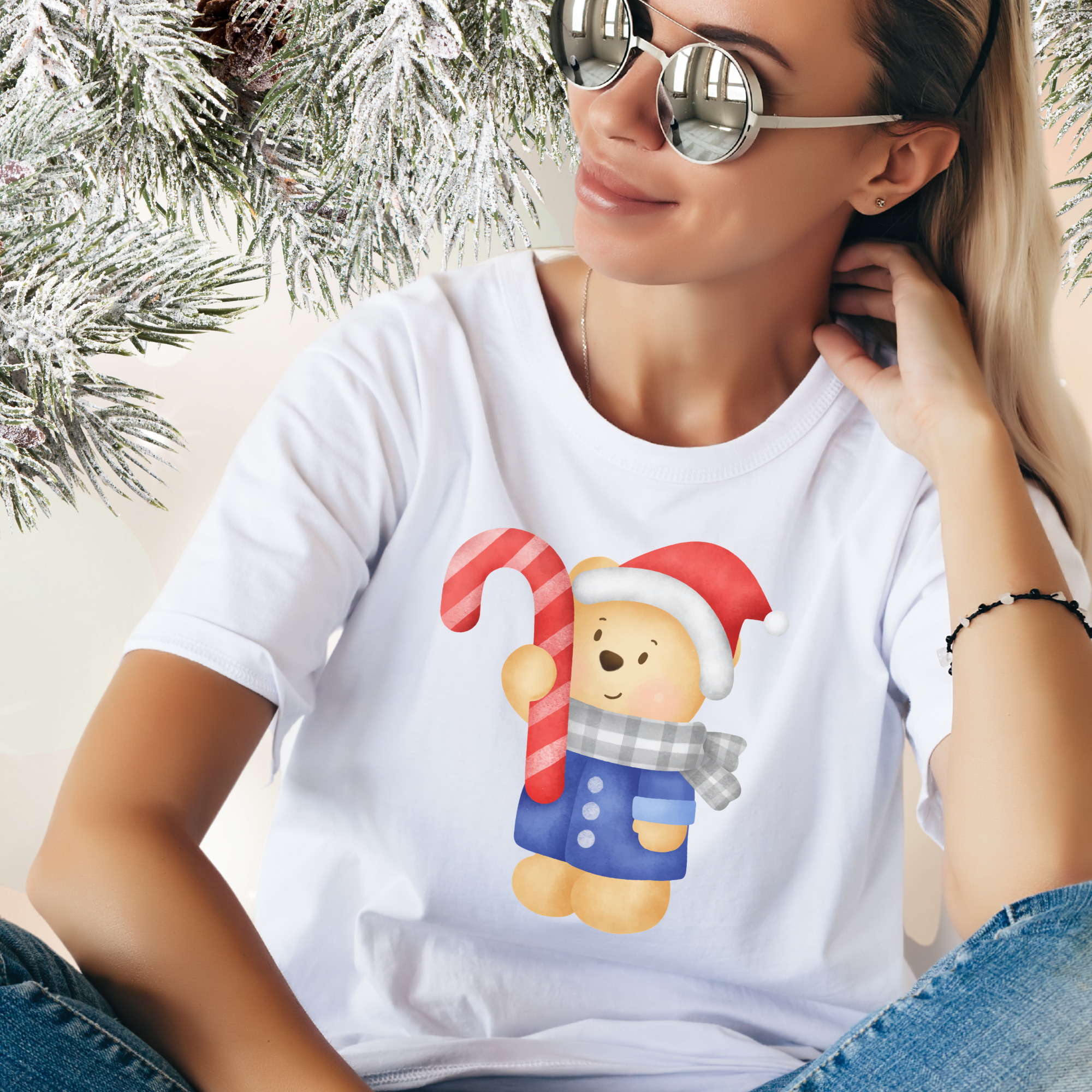 Christmas Teddy Bear PNGs T-Shirt Designs.