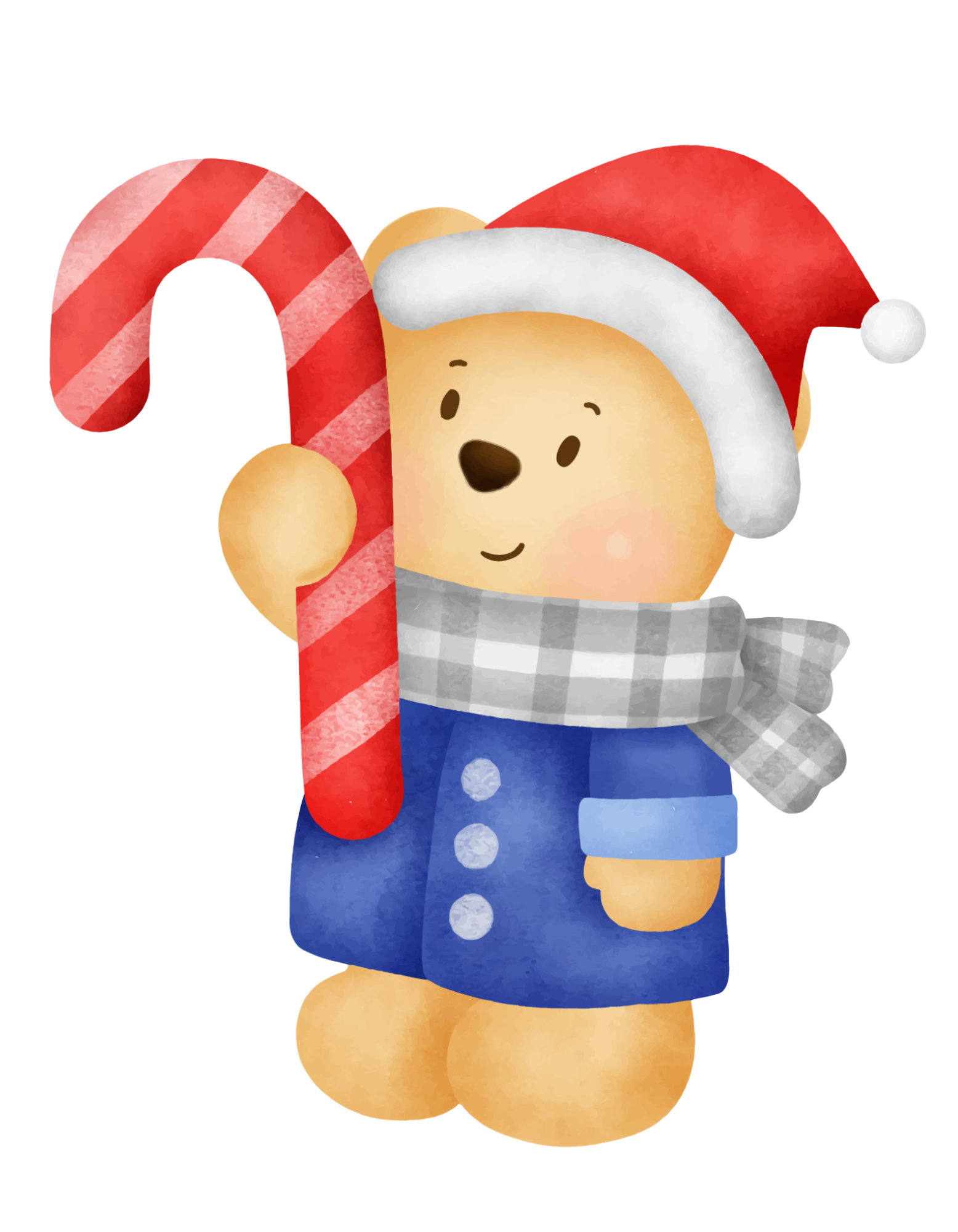 Christmas Teddy Bear PNGs T-Shirt Designs.