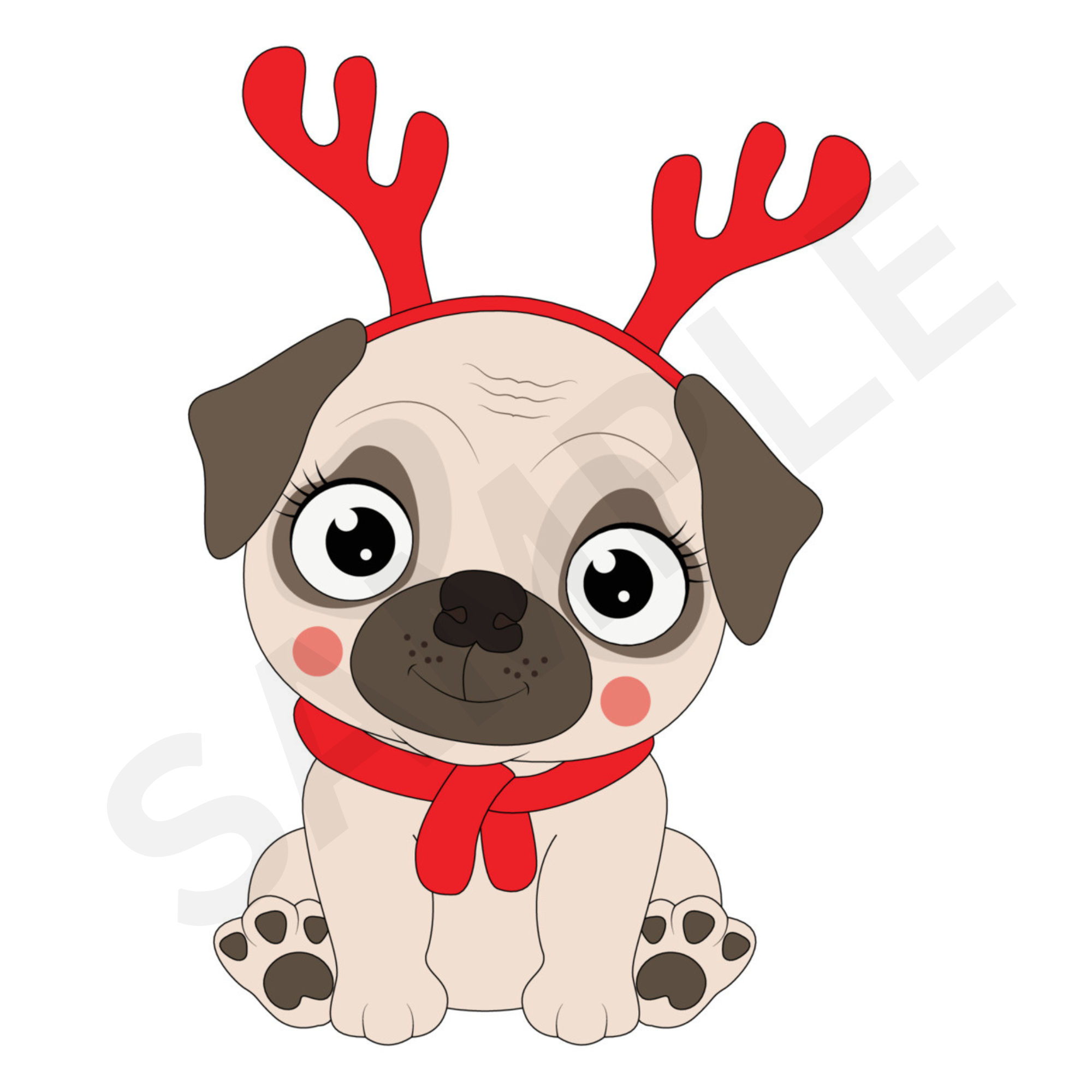 Christmas Dog PNGs T-Shirt Designs.