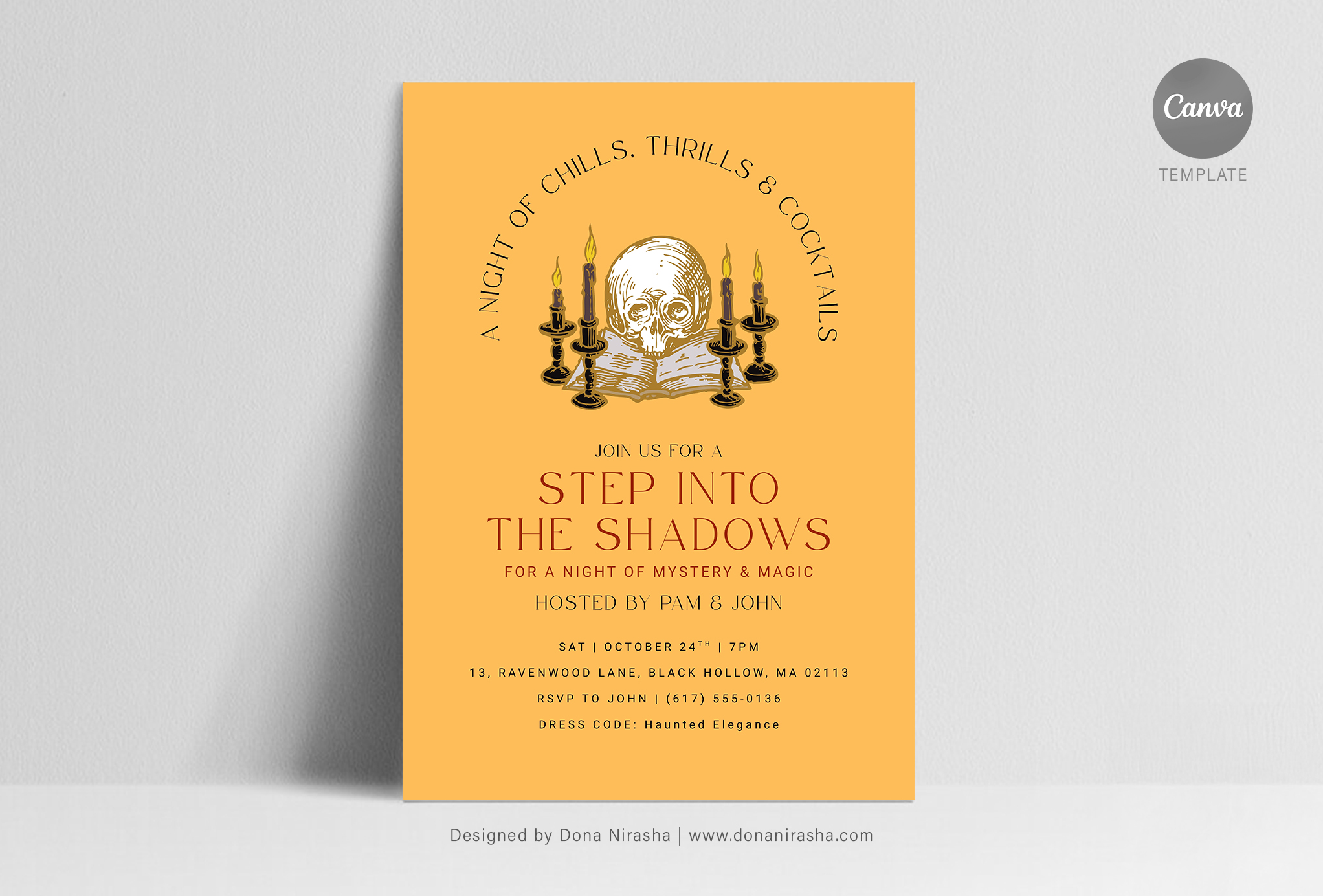 Halloween Canva Invitation - Temp 5