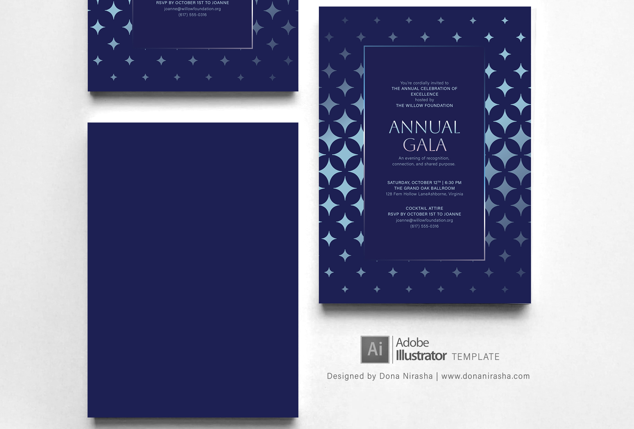 Gala | Get-together Adobe Illustrator Invitation Template - 35