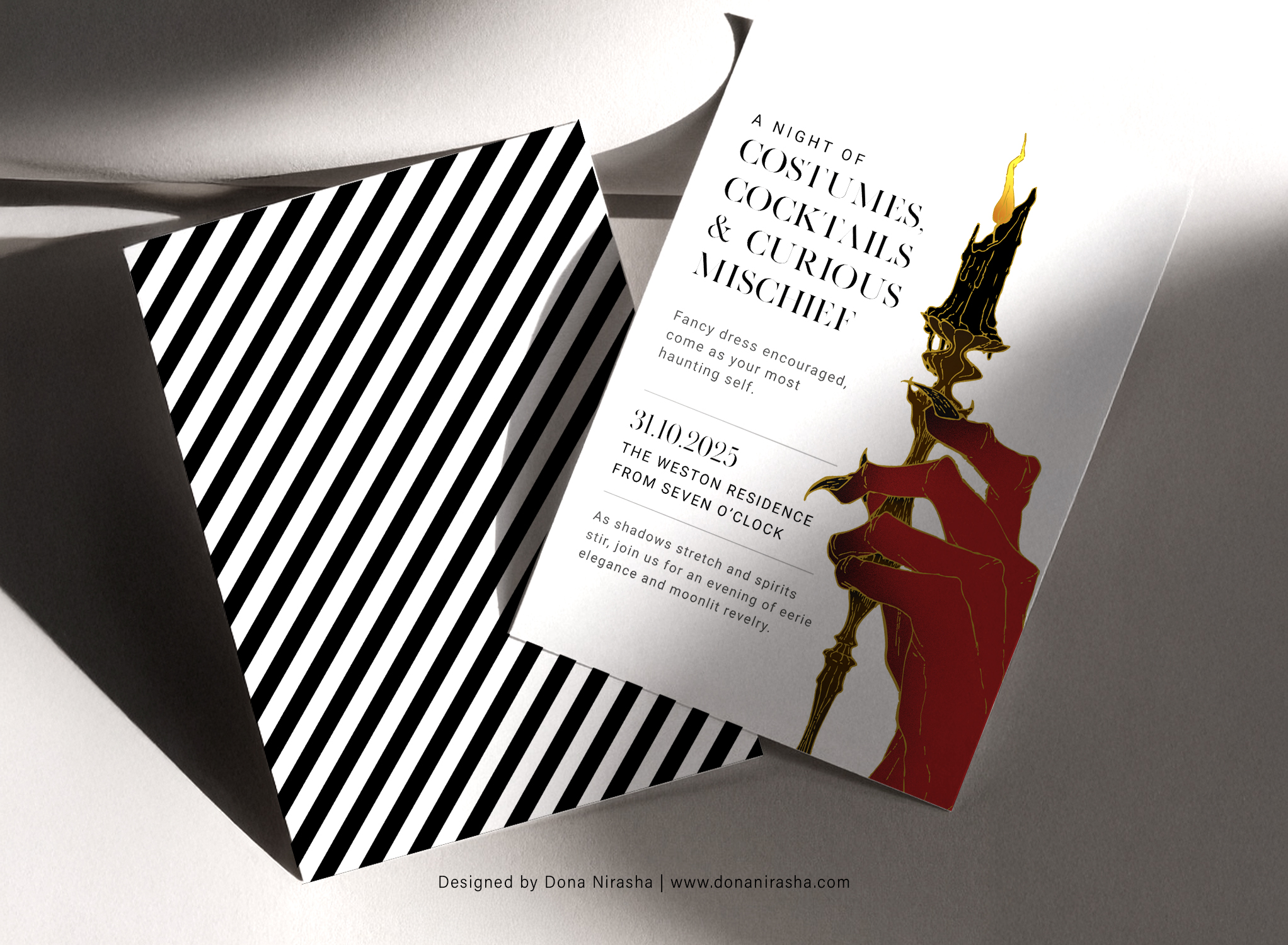 Halloween Party Invitation Template 