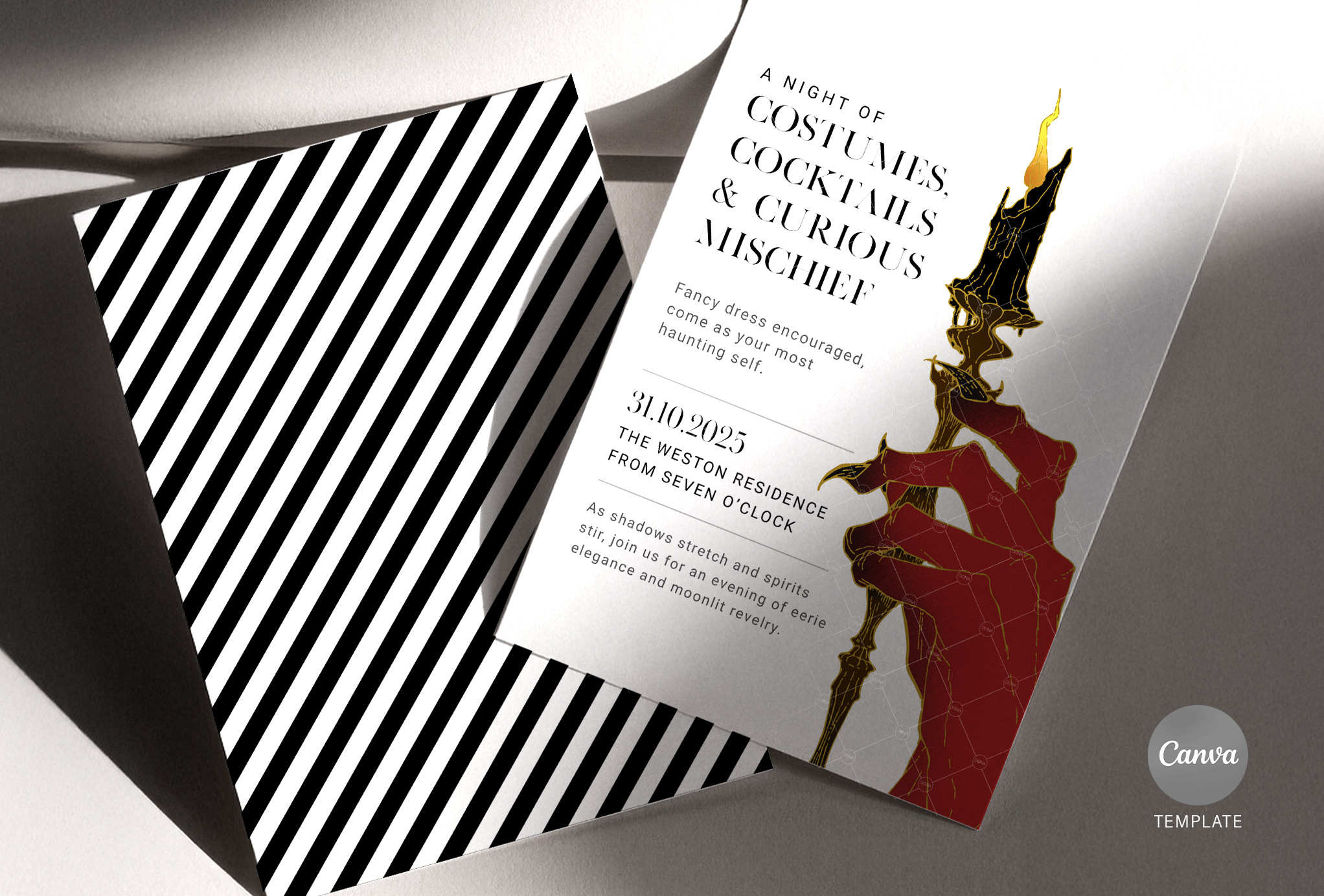 Halloween Canva Invitation - Temp 4