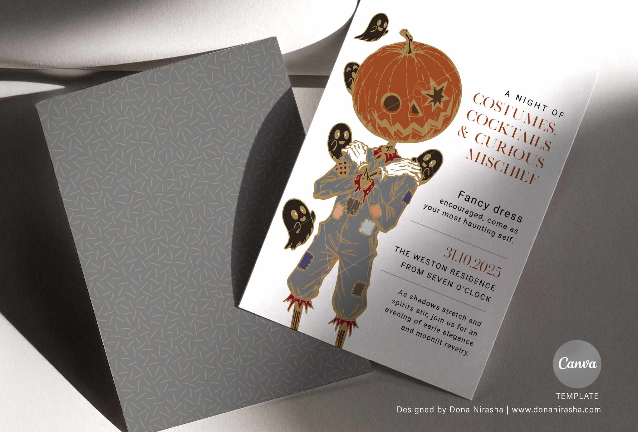 Halloween Canva Invitation - Temp 6