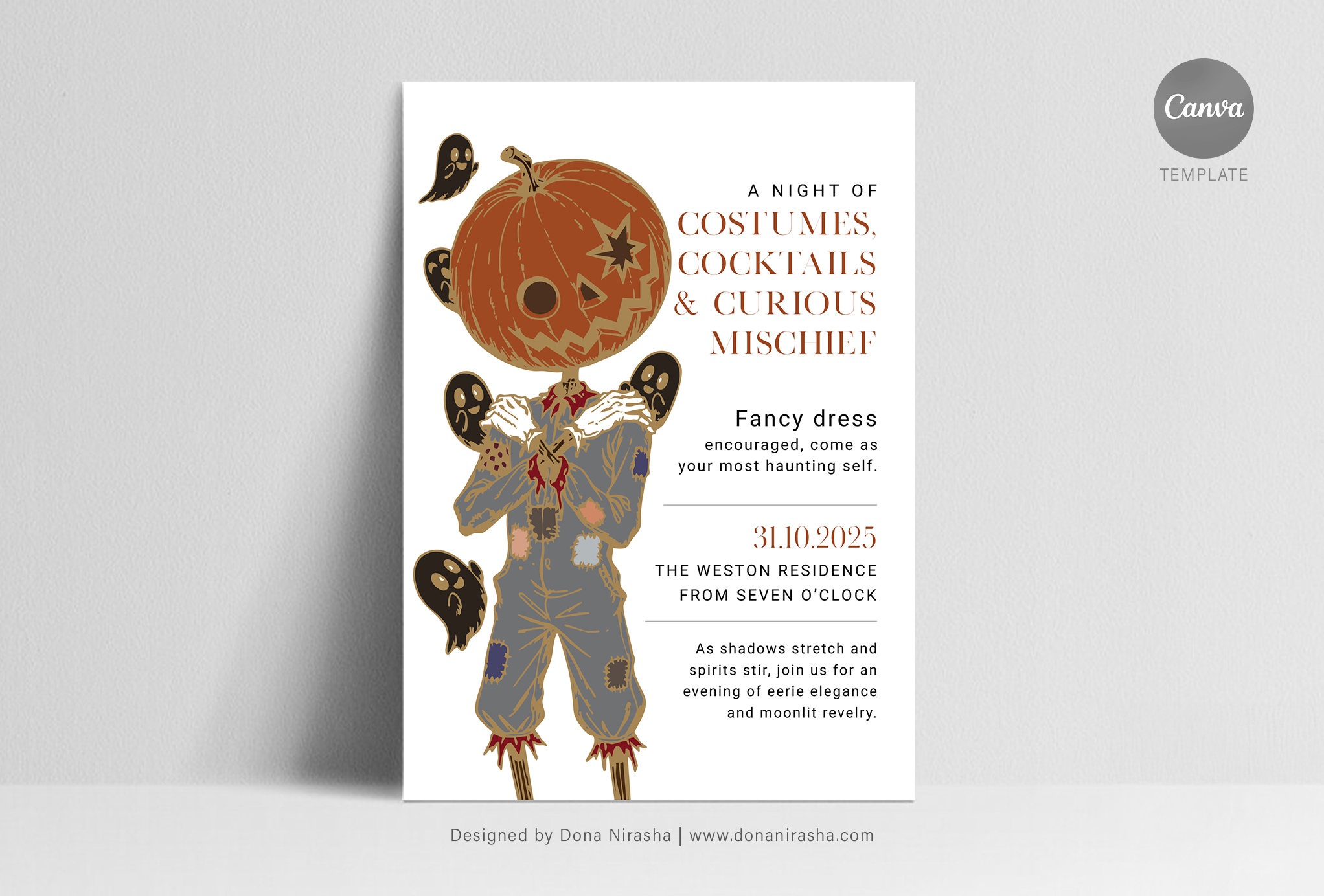 Halloween Canva Invitation - Temp 6