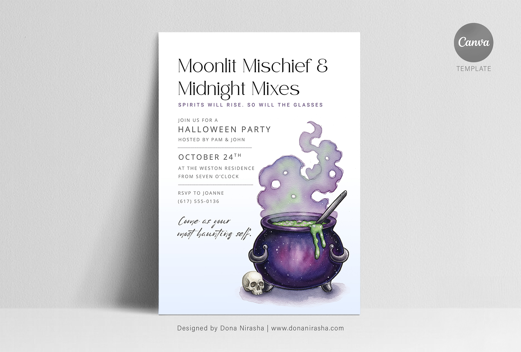 Halloween Canva Invitation - Template 8