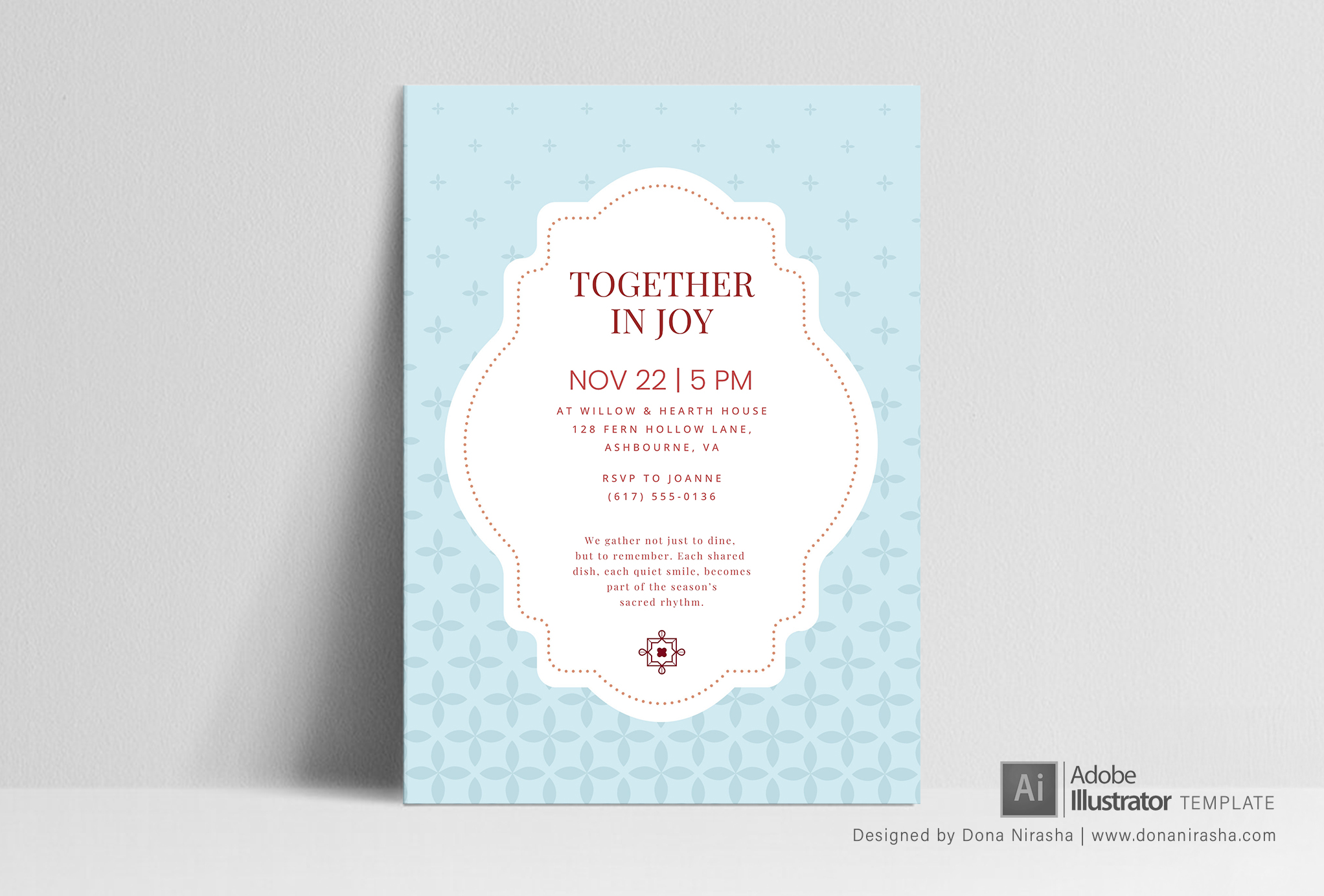 Get-together Adobe Illustrator Invitation Template - 33
