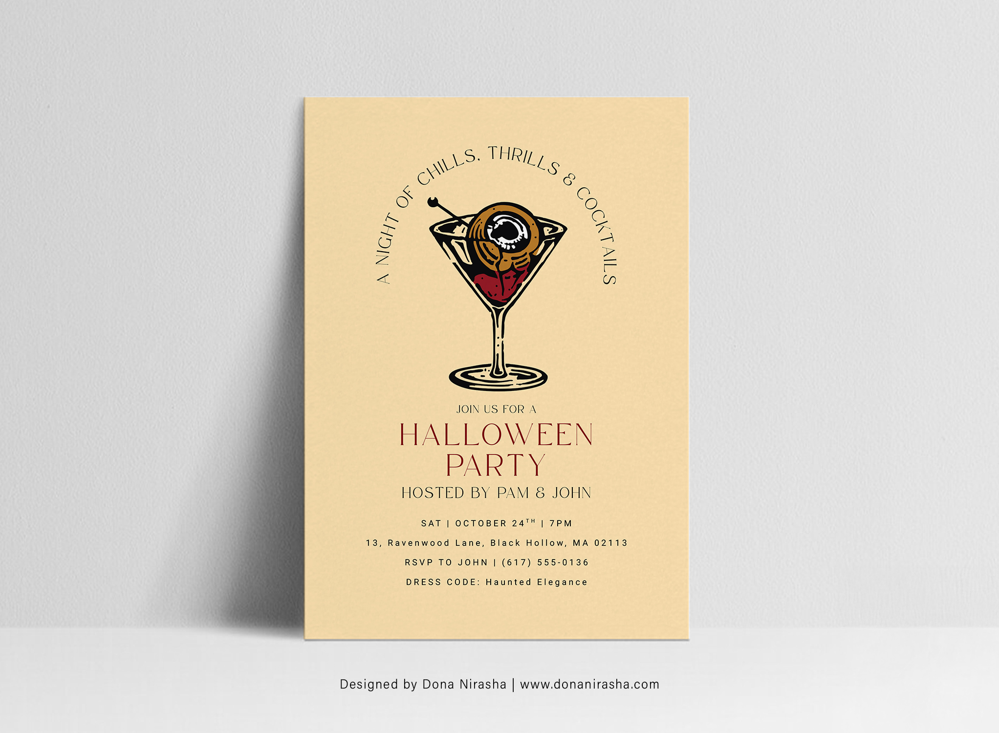 Halloween Party Invitation Template