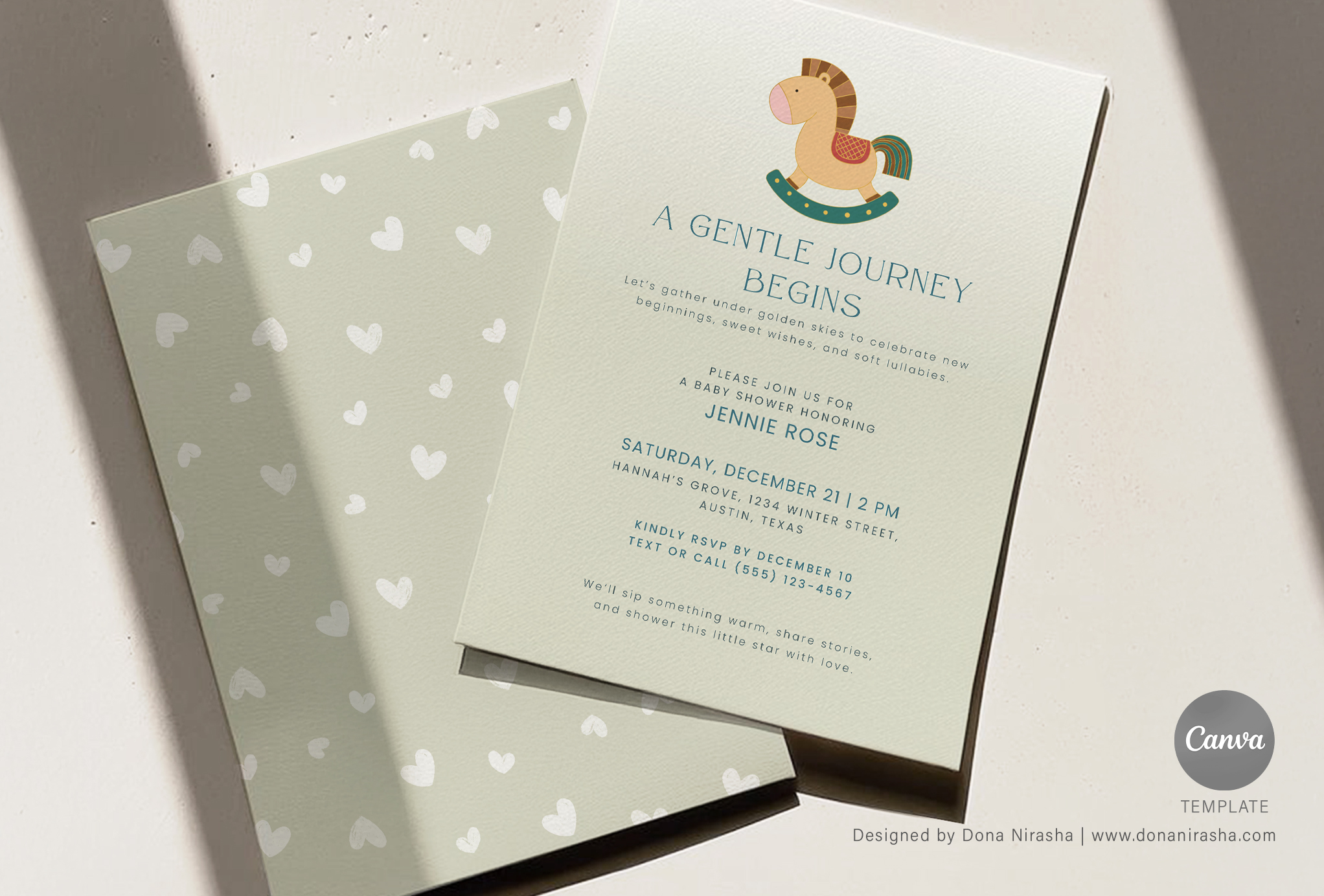 Baby Shower Invite Canva Temp - 32