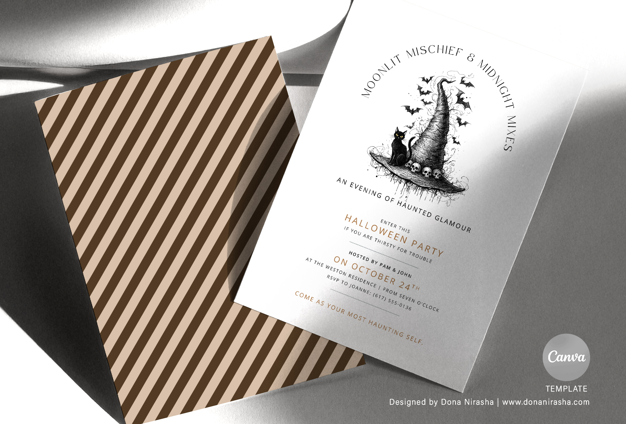 Halloween Canva Invitation - Temp 12