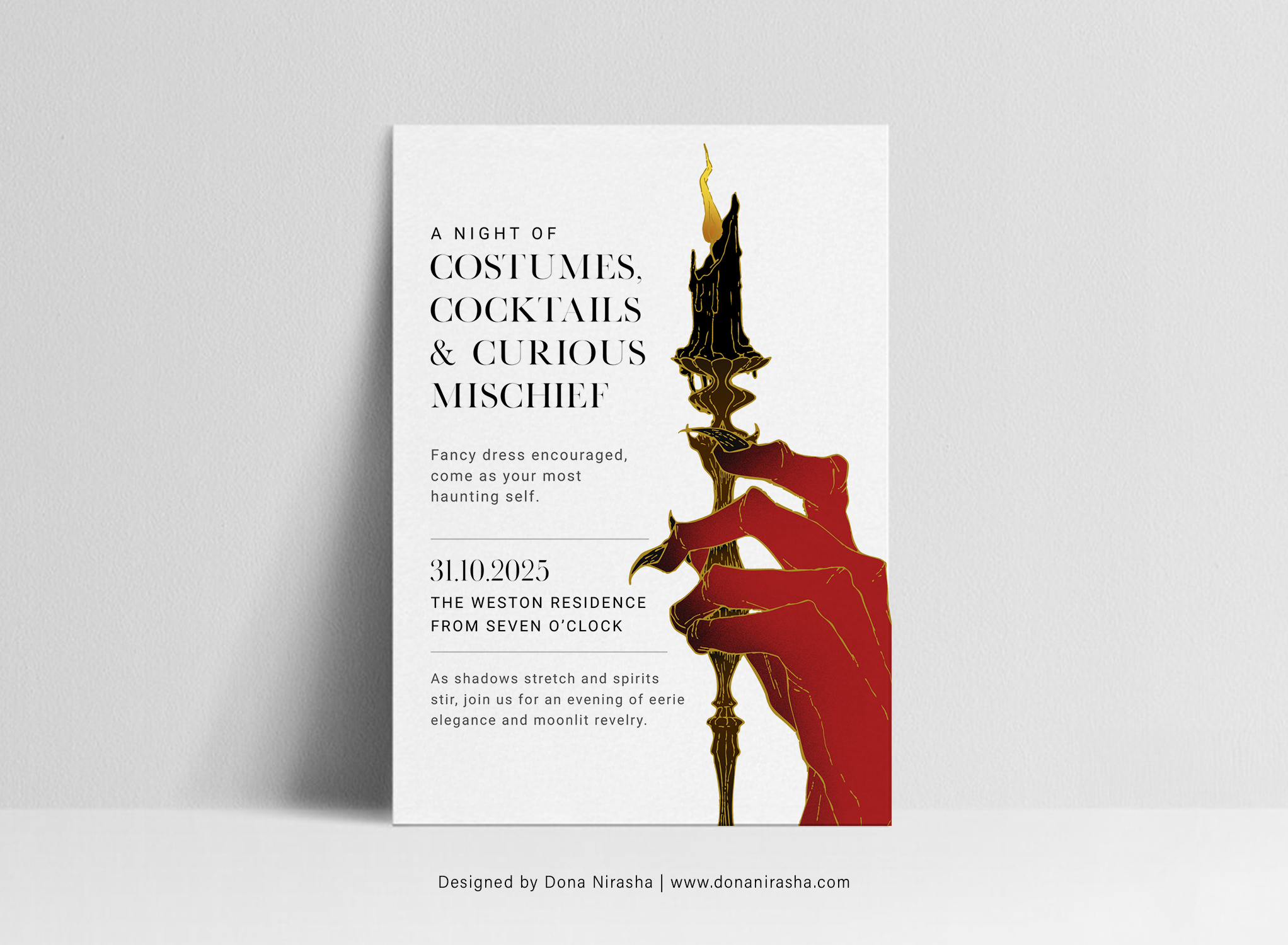 Halloween Party Invitation Template 
