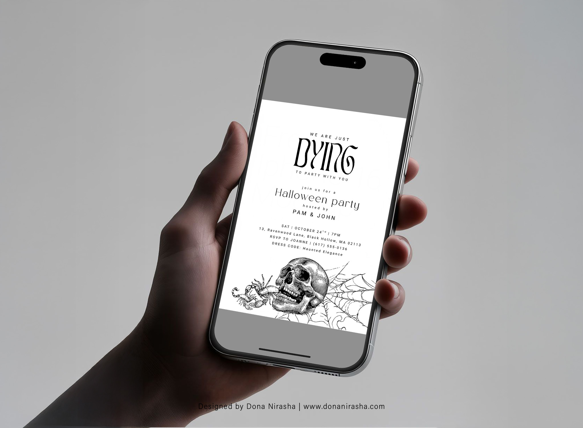 Halloween Canva Invitation - Temp 1