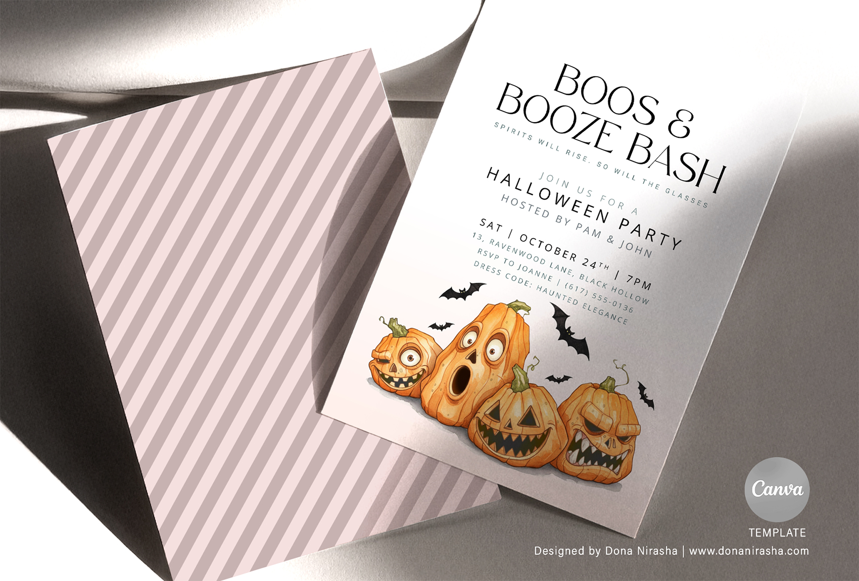 Halloween Canva Invitation - Temp 9