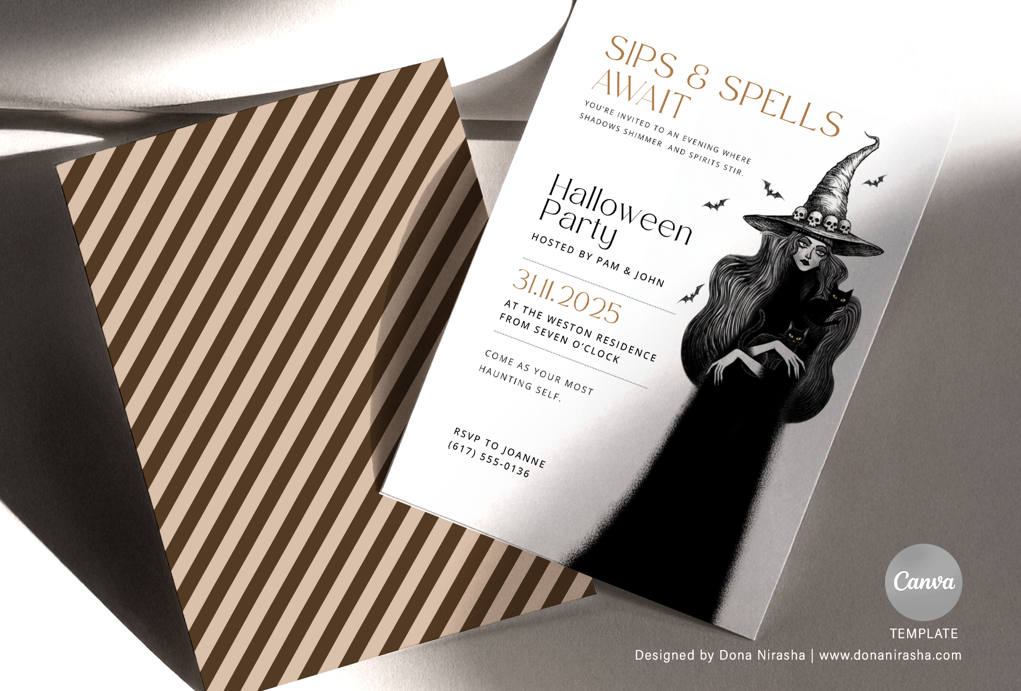 Halloween Canva Invitation - Temp 13