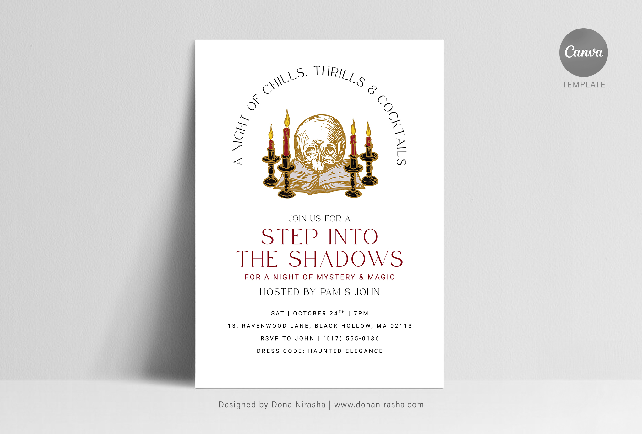 Halloween Canva Invitation - Temp 5