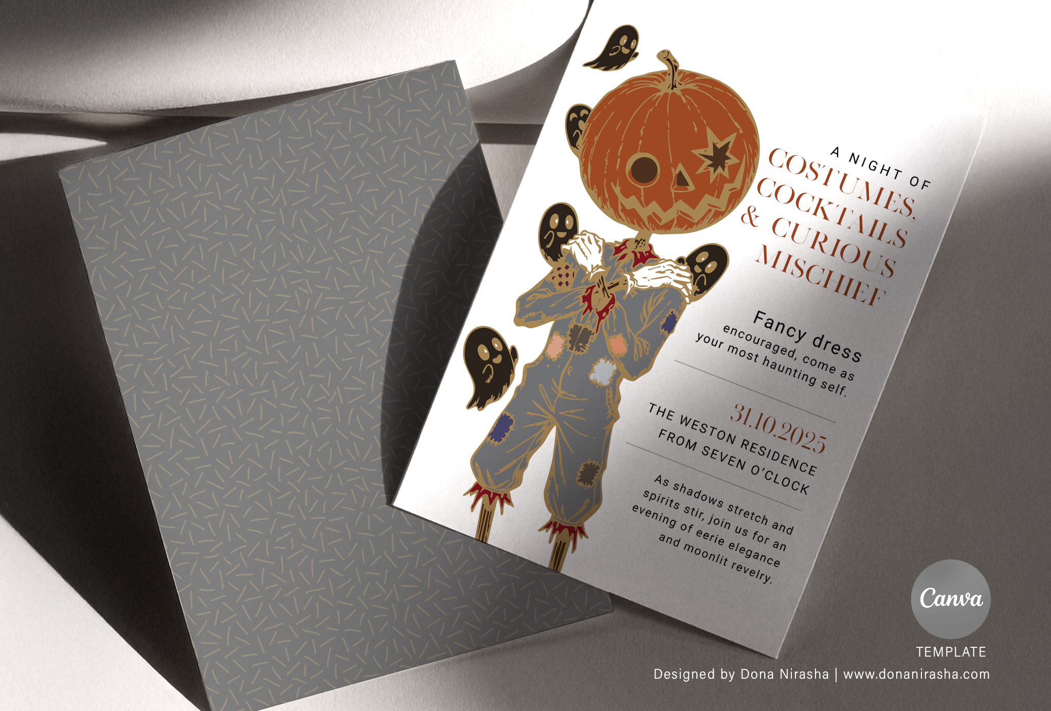 Halloween Canva Invitation - Temp 6