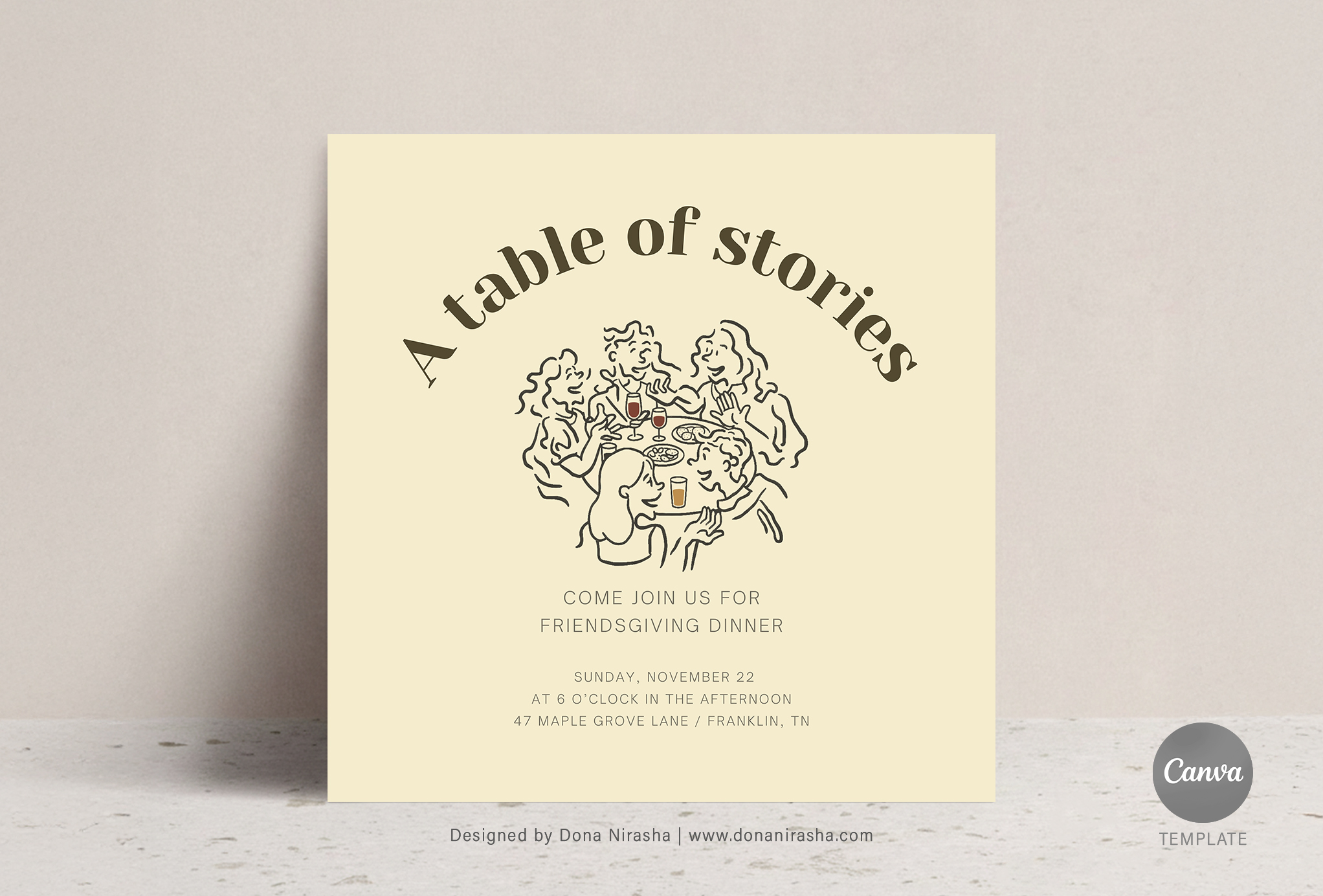Friendsgiving Invite Canva Temp - 15