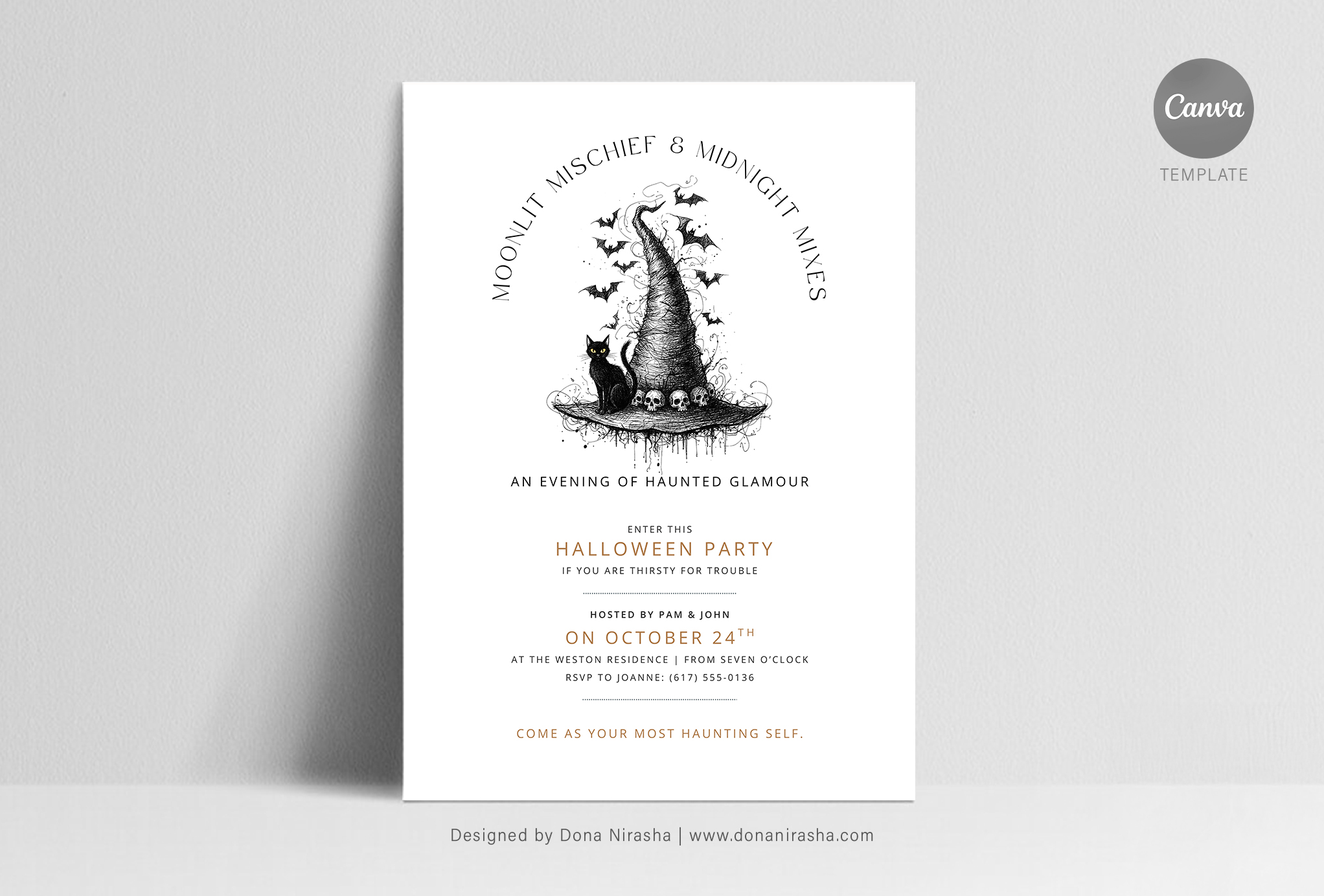 Halloween Canva Invitation - Temp 12