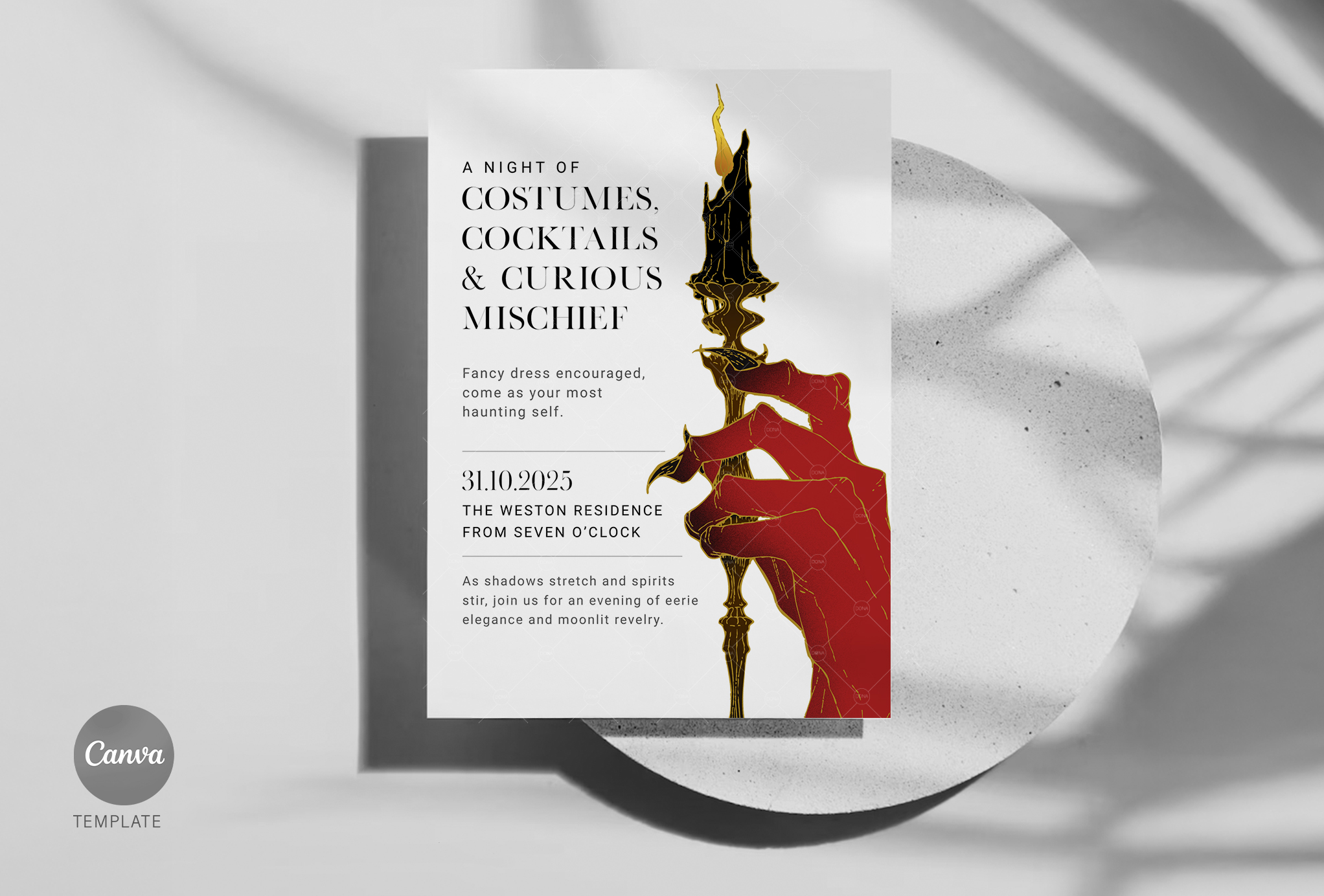 Halloween Canva Invitation - Temp 4