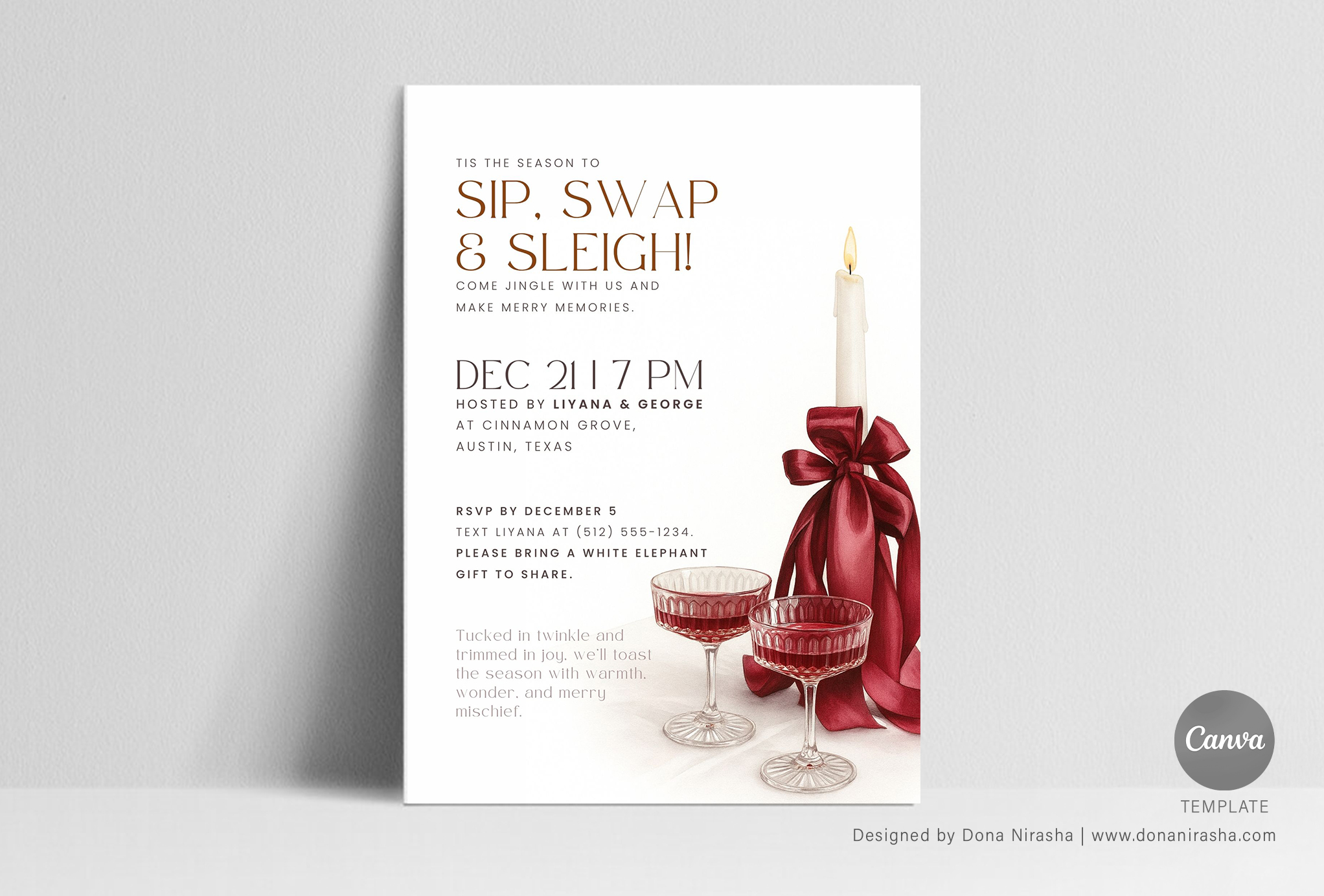 Christmas Invite Canva Temp - 28