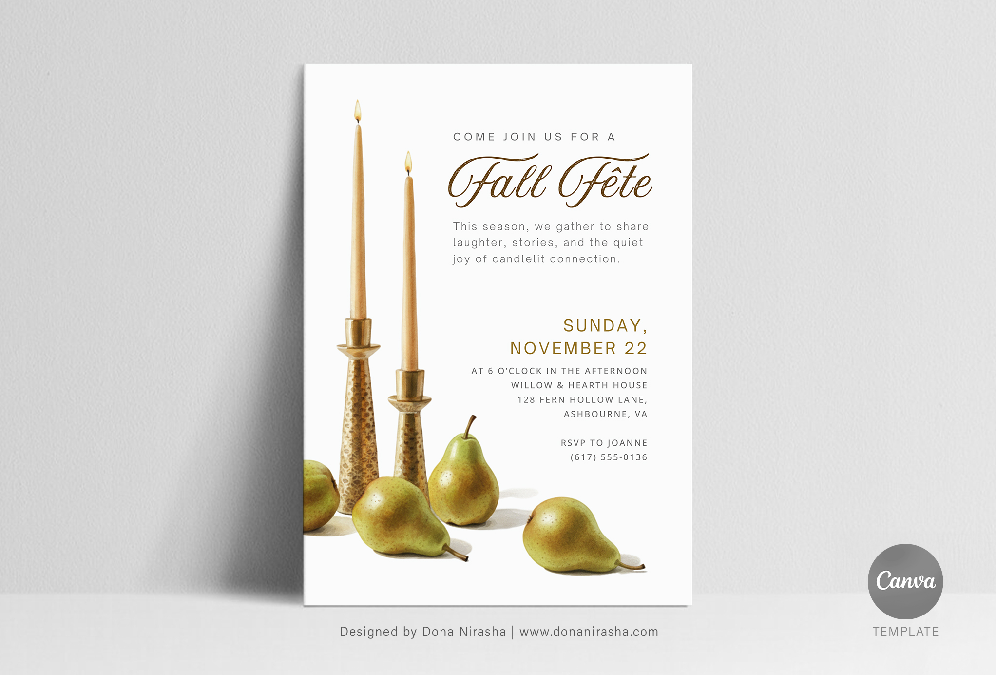 Halloween Canva Invitation - Temp 17