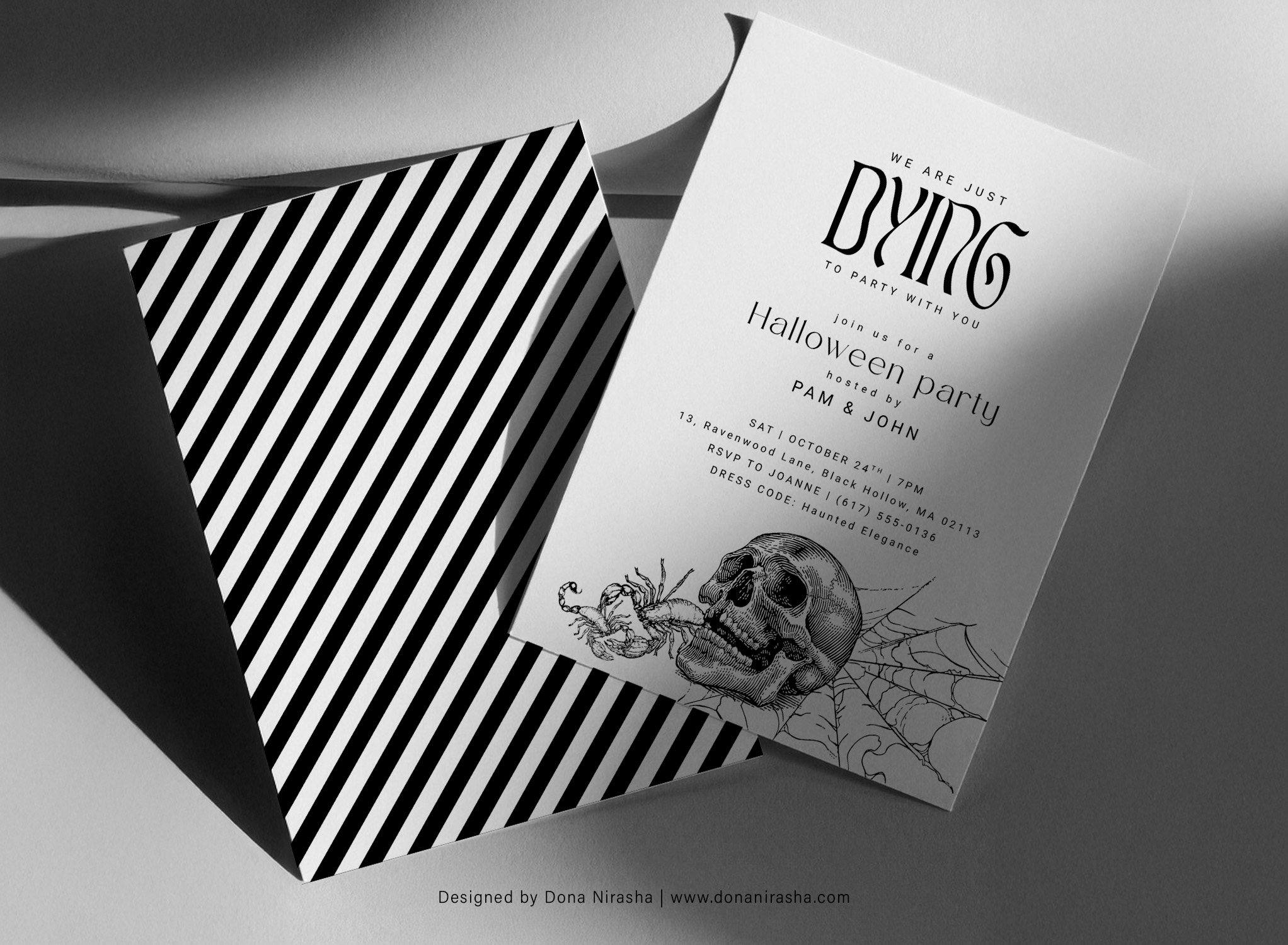 Halloween Canva Invitation - Temp 1