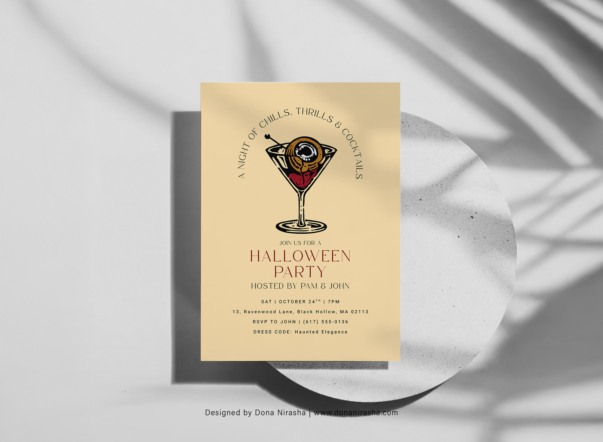 Halloween Party Invitation Template 