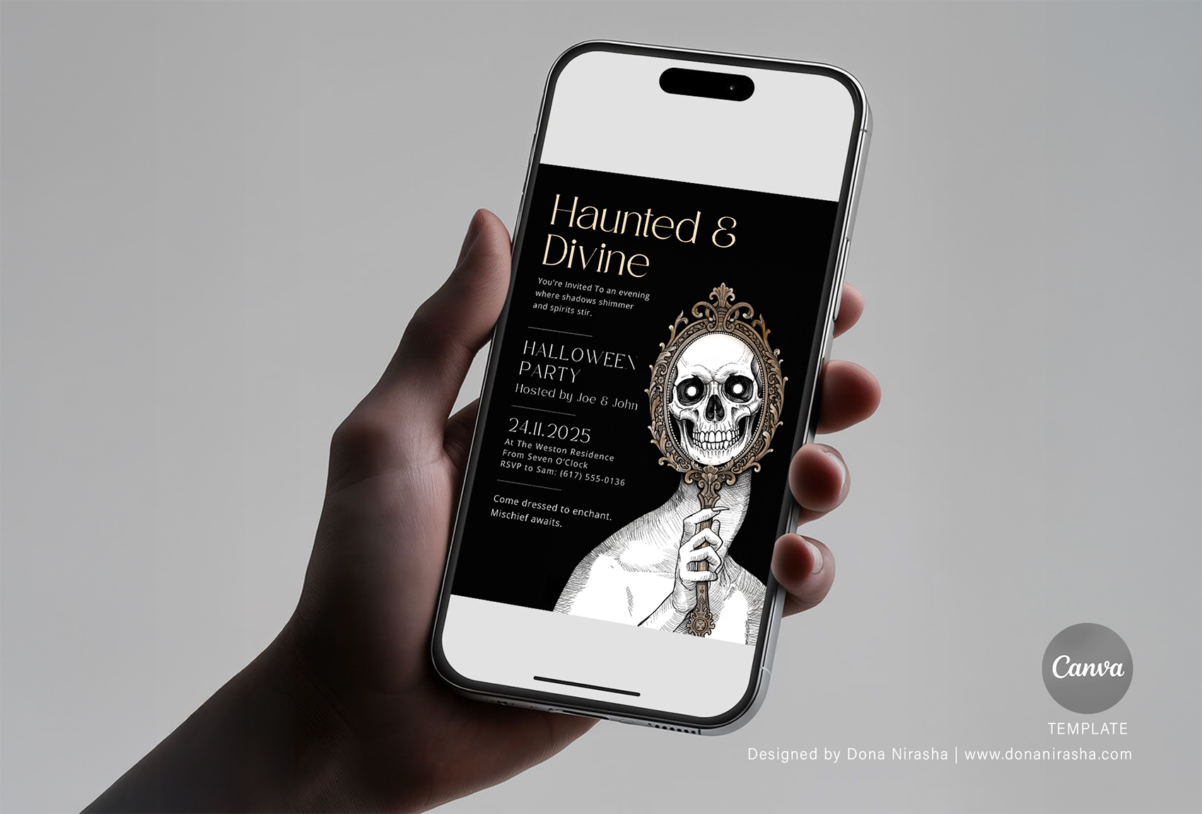 Halloween Canva Invitation - Temp 11