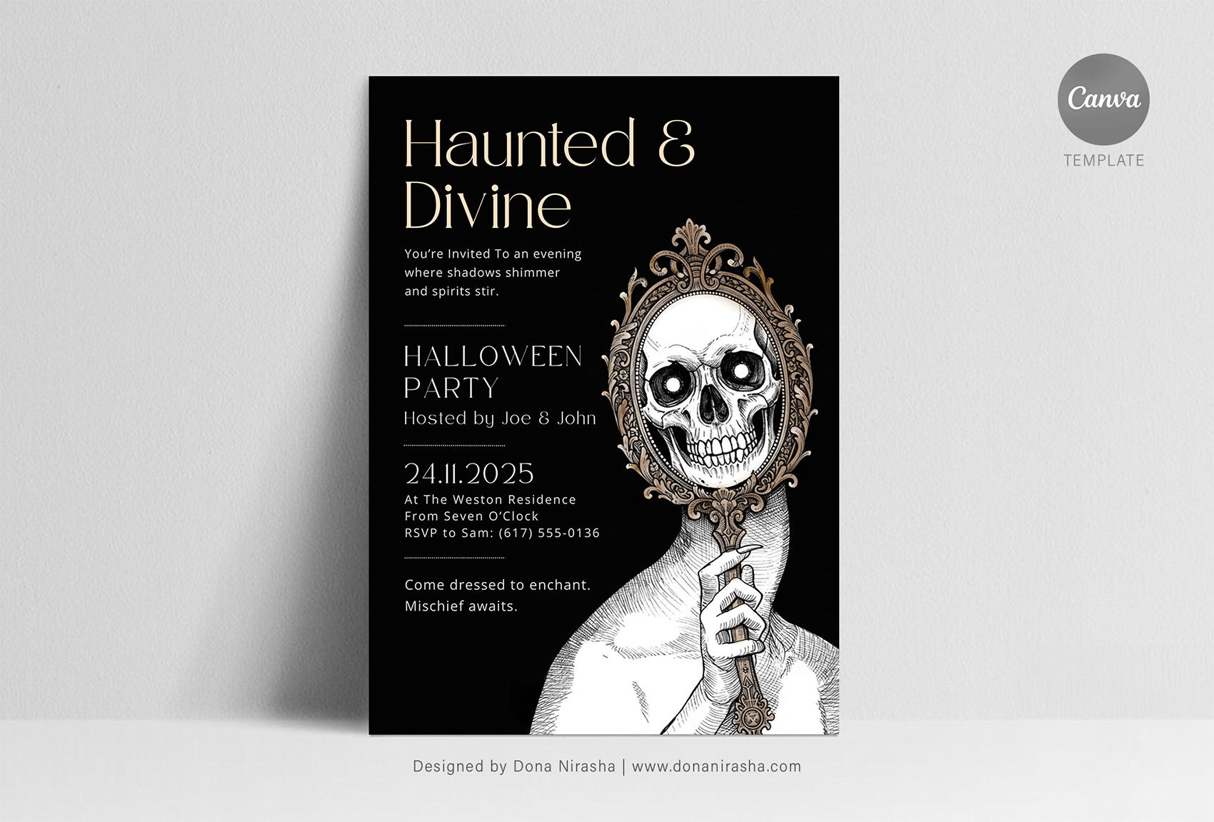 Halloween Canva Invitation - Temp 11