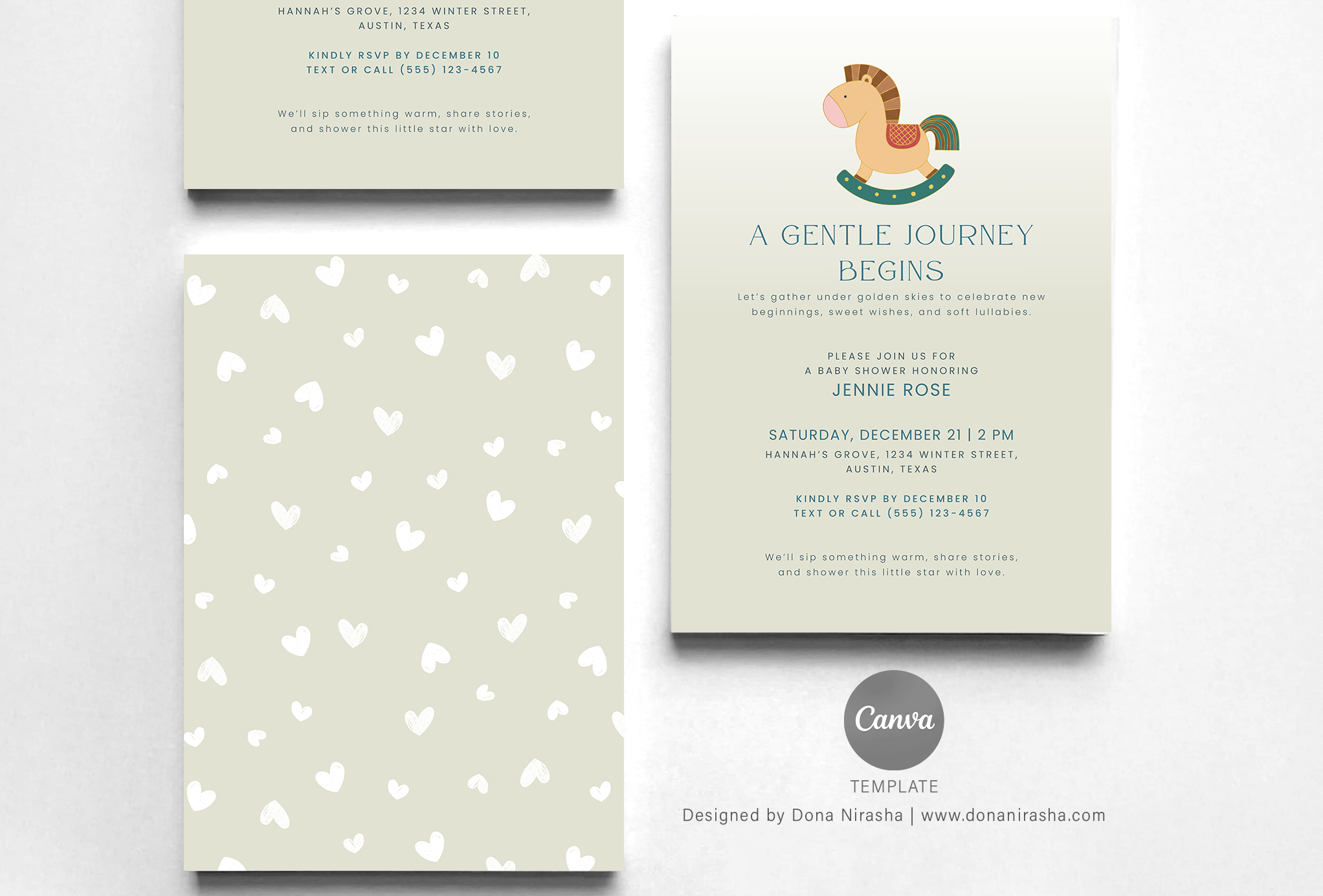 Baby Shower Invite Canva Temp - 32