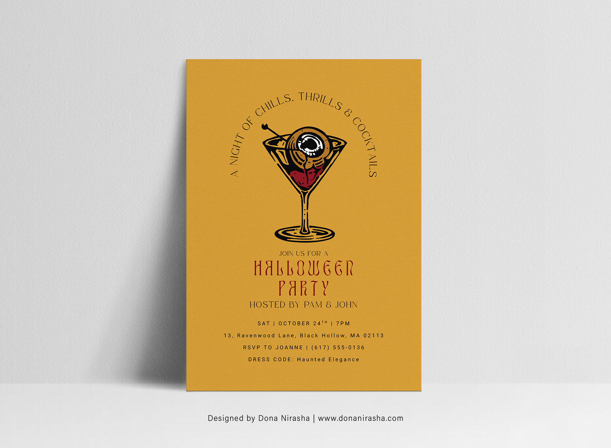 Halloween Party Invitation Template 