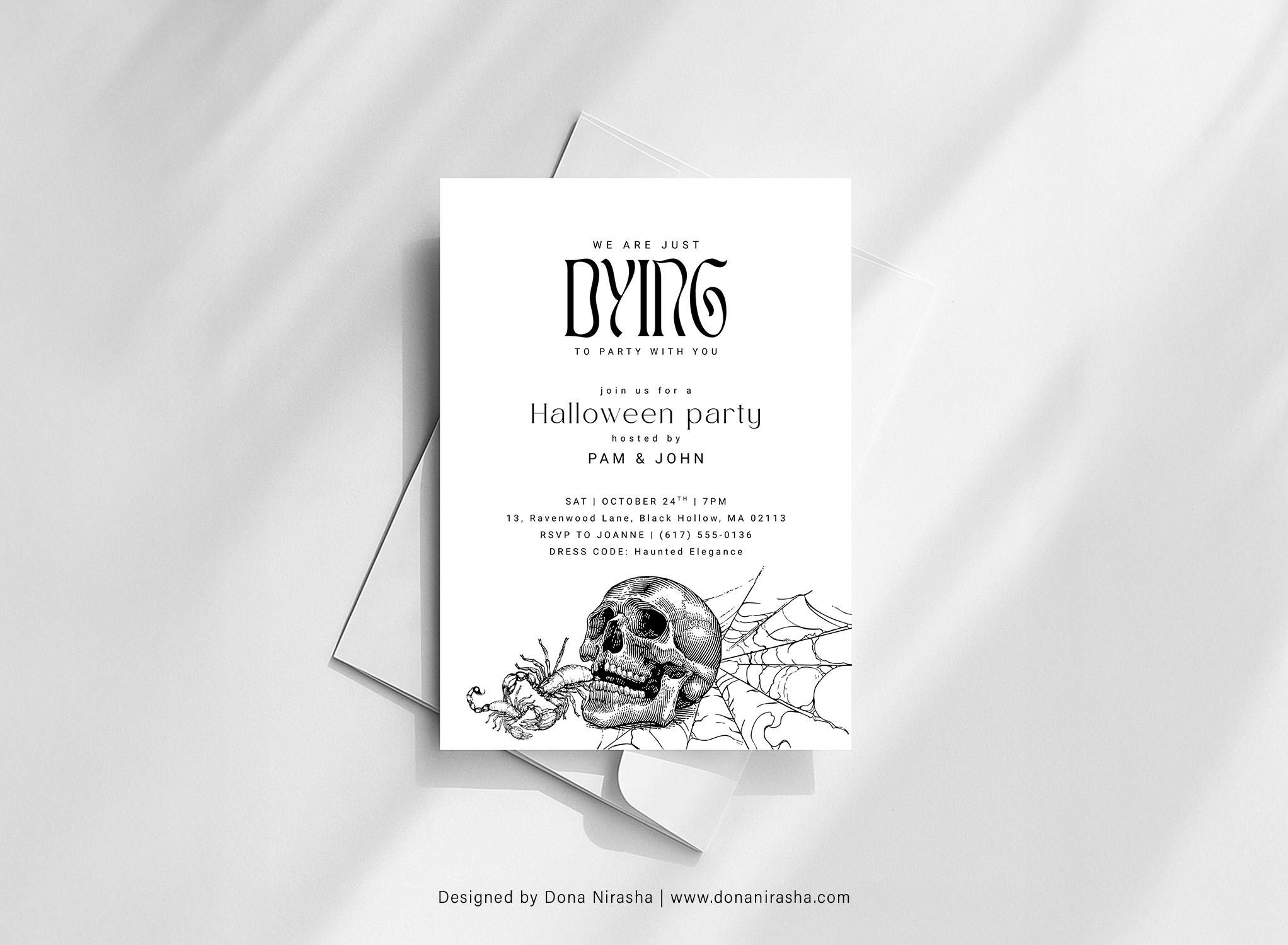 Halloween Canva Invitation - Temp 1