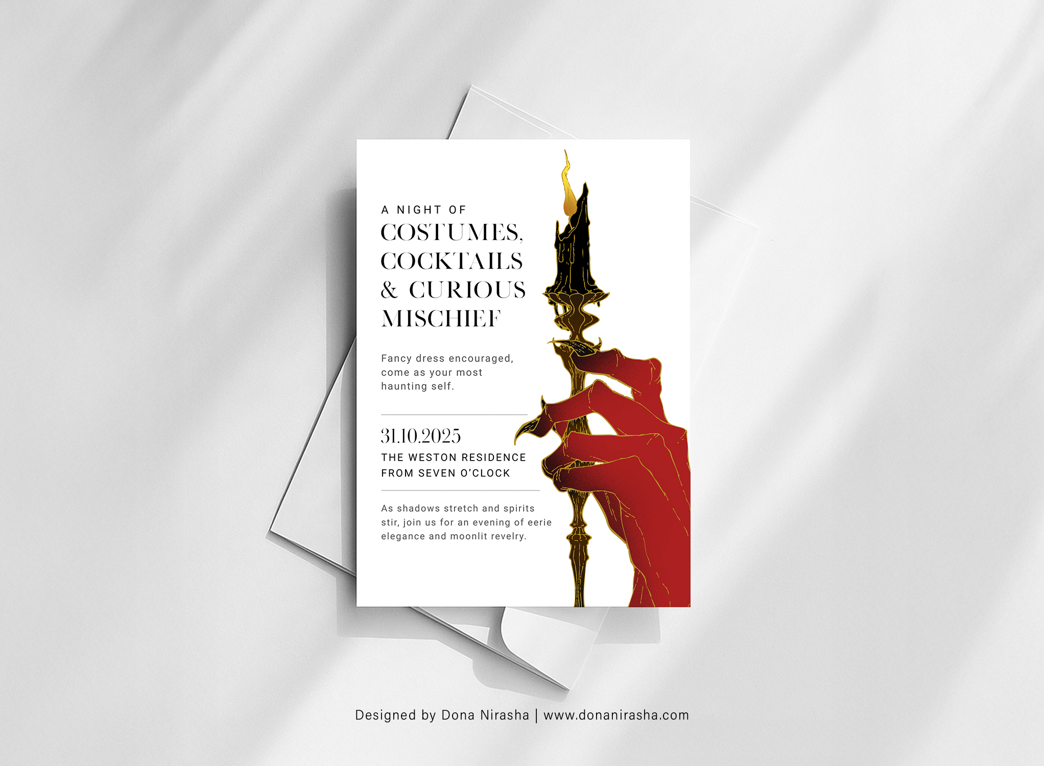 Halloween Party Invitation Template 