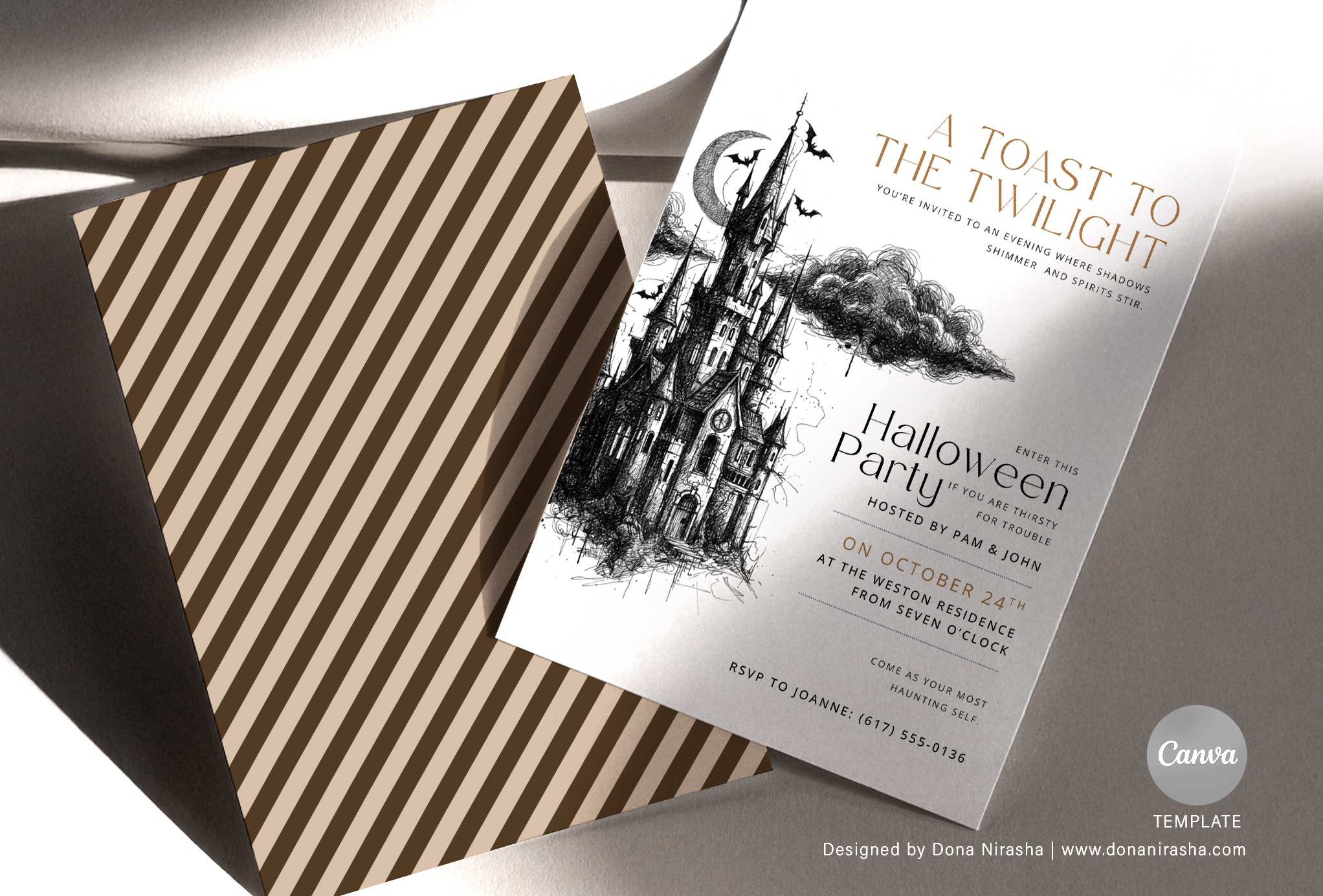 Halloween Canva Invitation - Temp 14