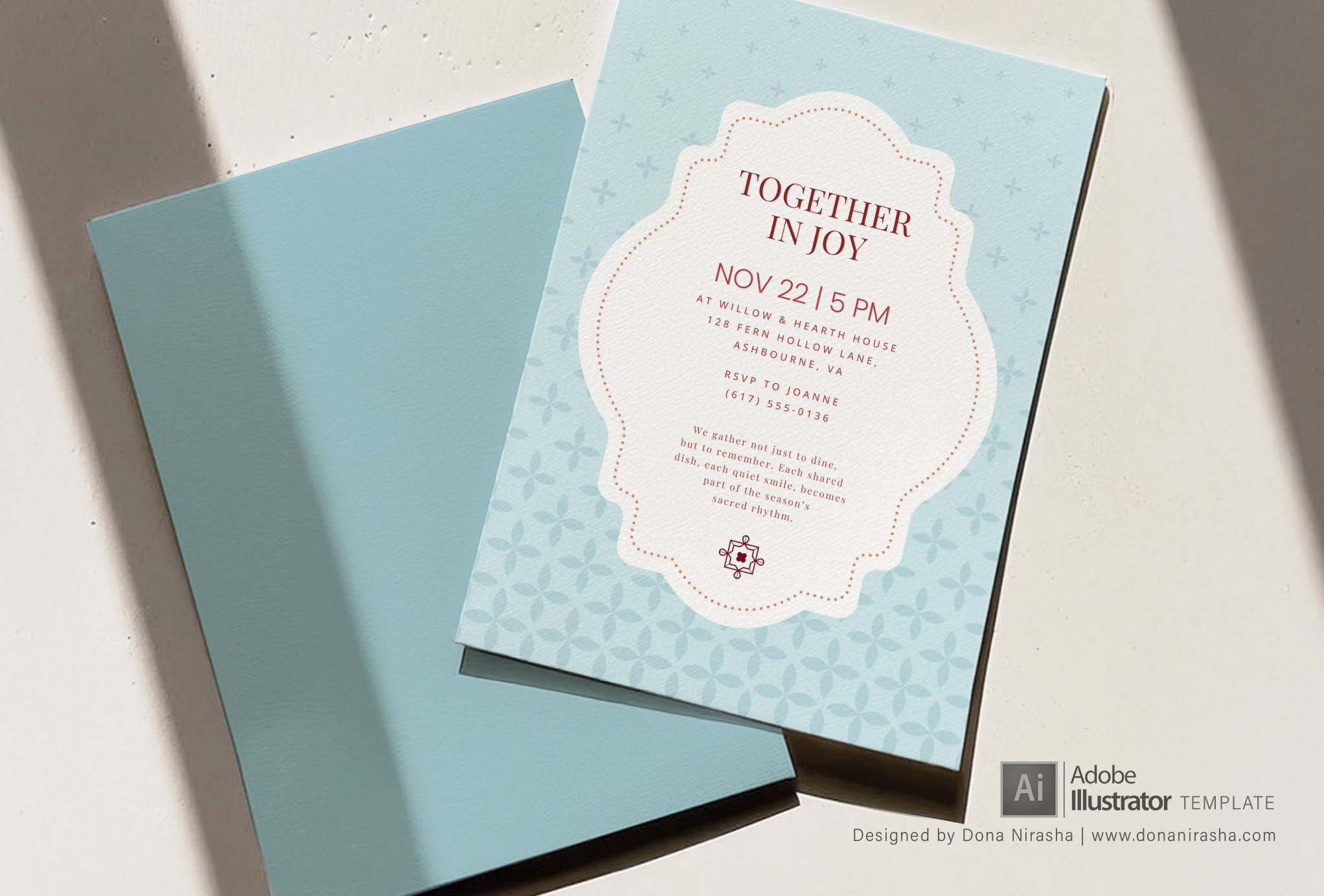 Get-together Adobe Illustrator Invitation Template - 33
