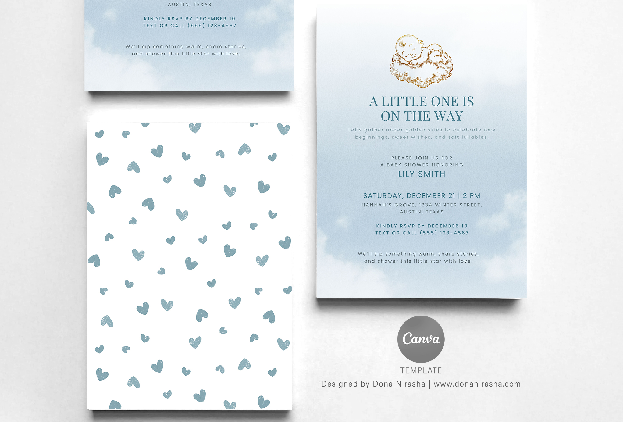 Baby Shower Invite Canva Temp - 31