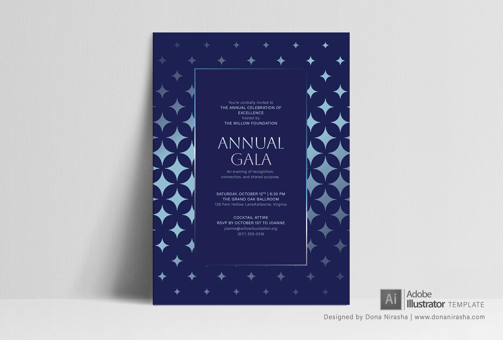 Gala | Get-together Adobe Illustrator Invitation Template - 35