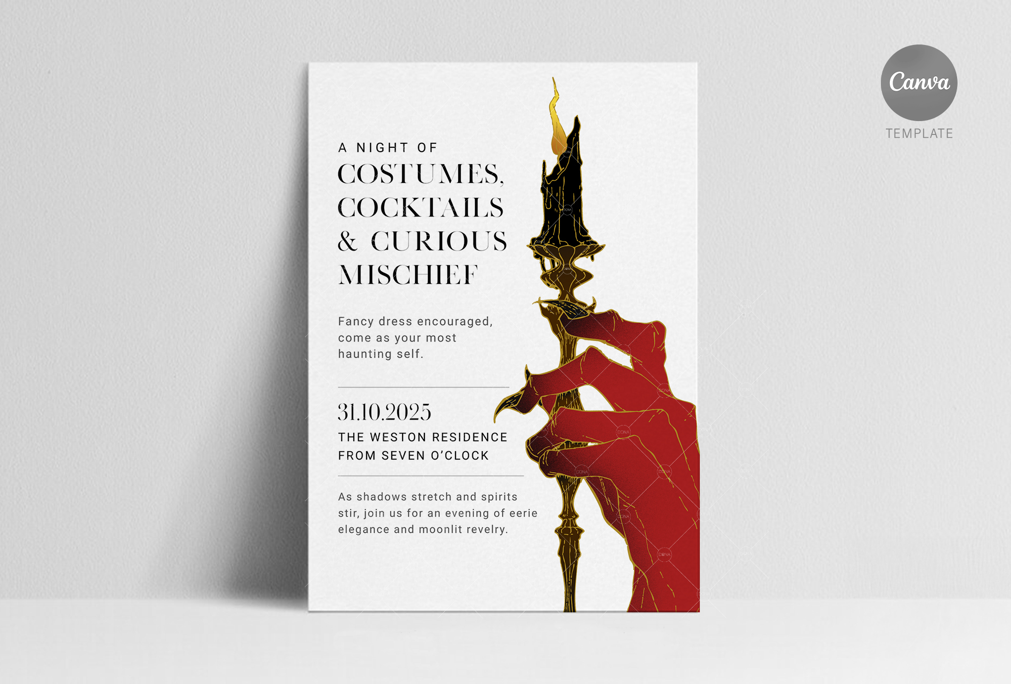 Halloween Canva Invitation - Temp 4