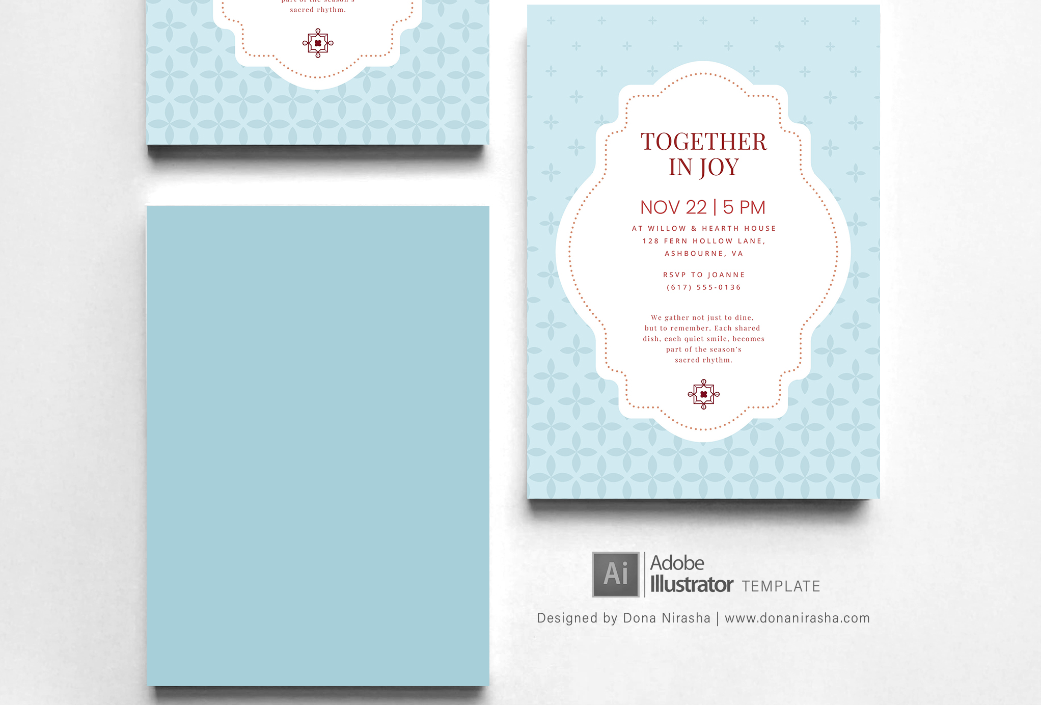 Get-together Adobe Illustrator Invitation Template - 33