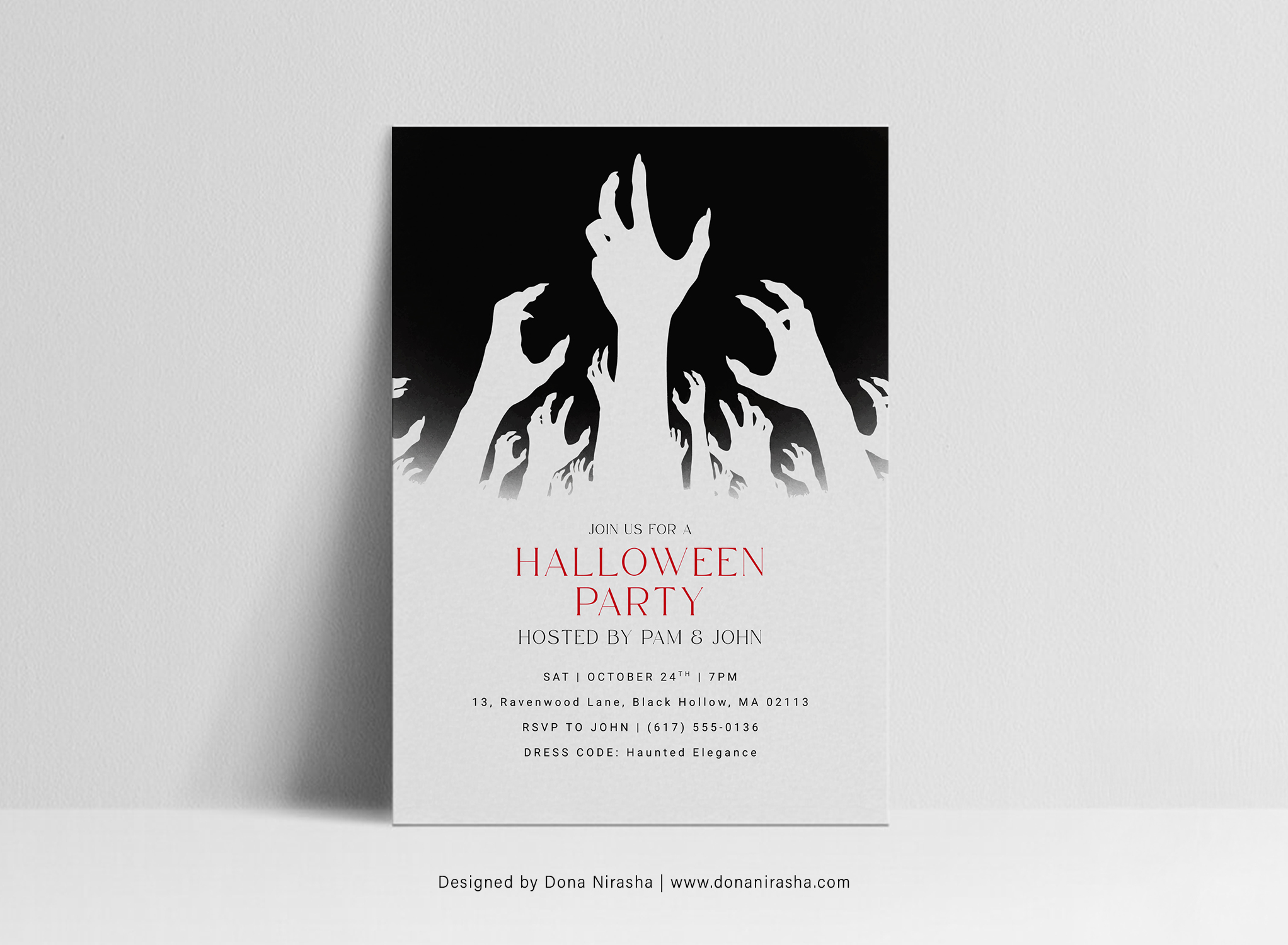 Halloween Party Invitation Template 
