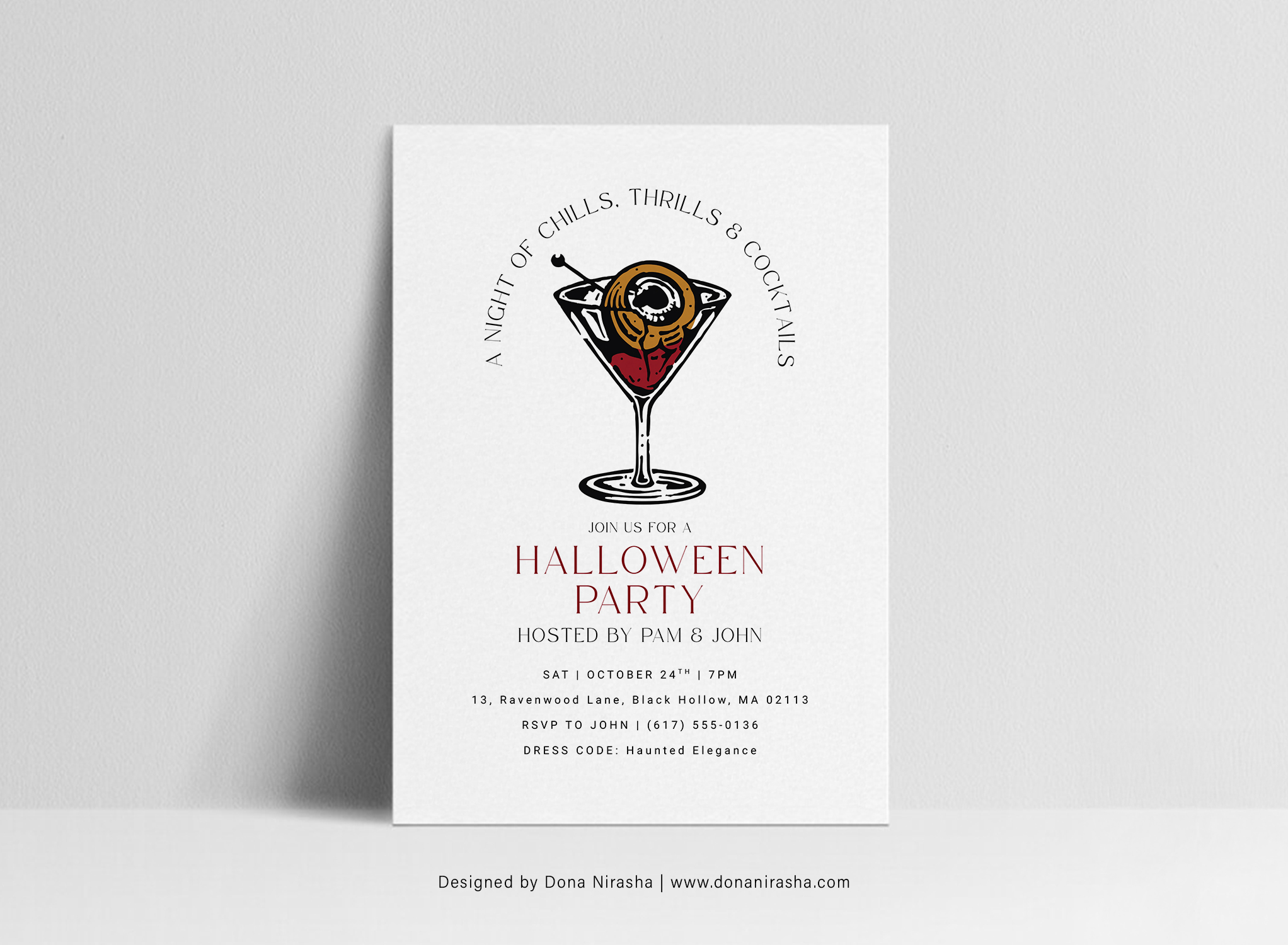 Halloween Party Invitation Template 