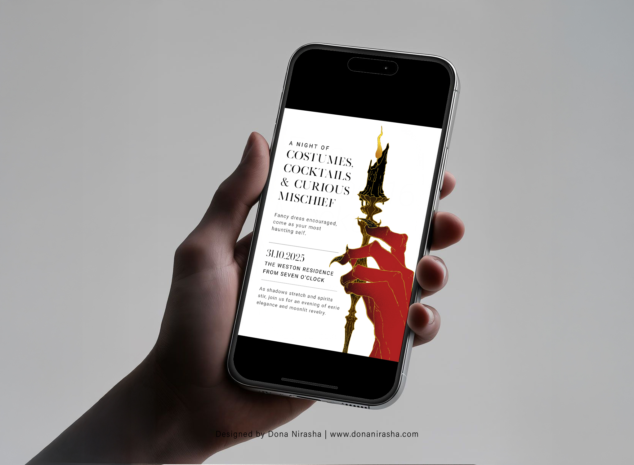 Halloween Party Invitation Template 