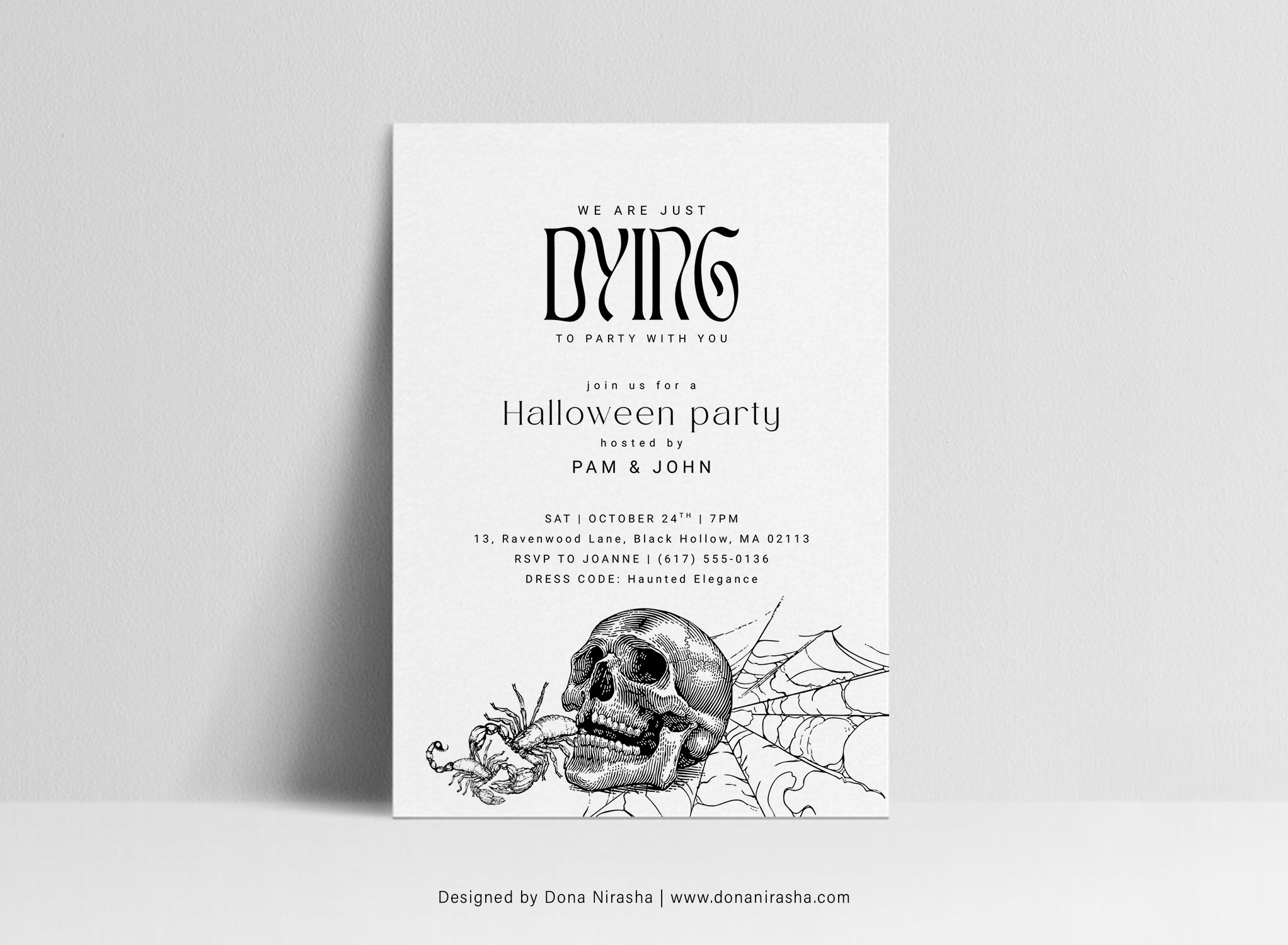 Halloween Canva Invitation - Temp 1