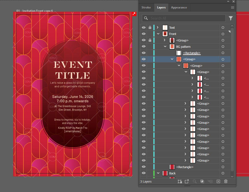 Event invitation | Adobe Illustrator Template - 38