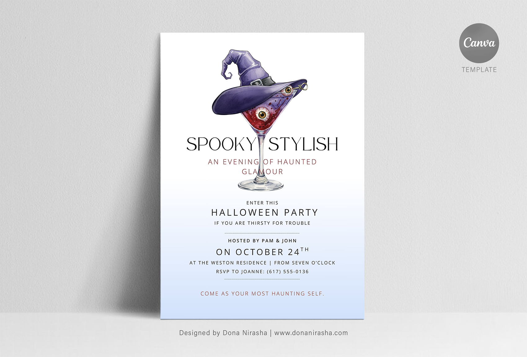 Halloween Canva Invitation - Temp 10