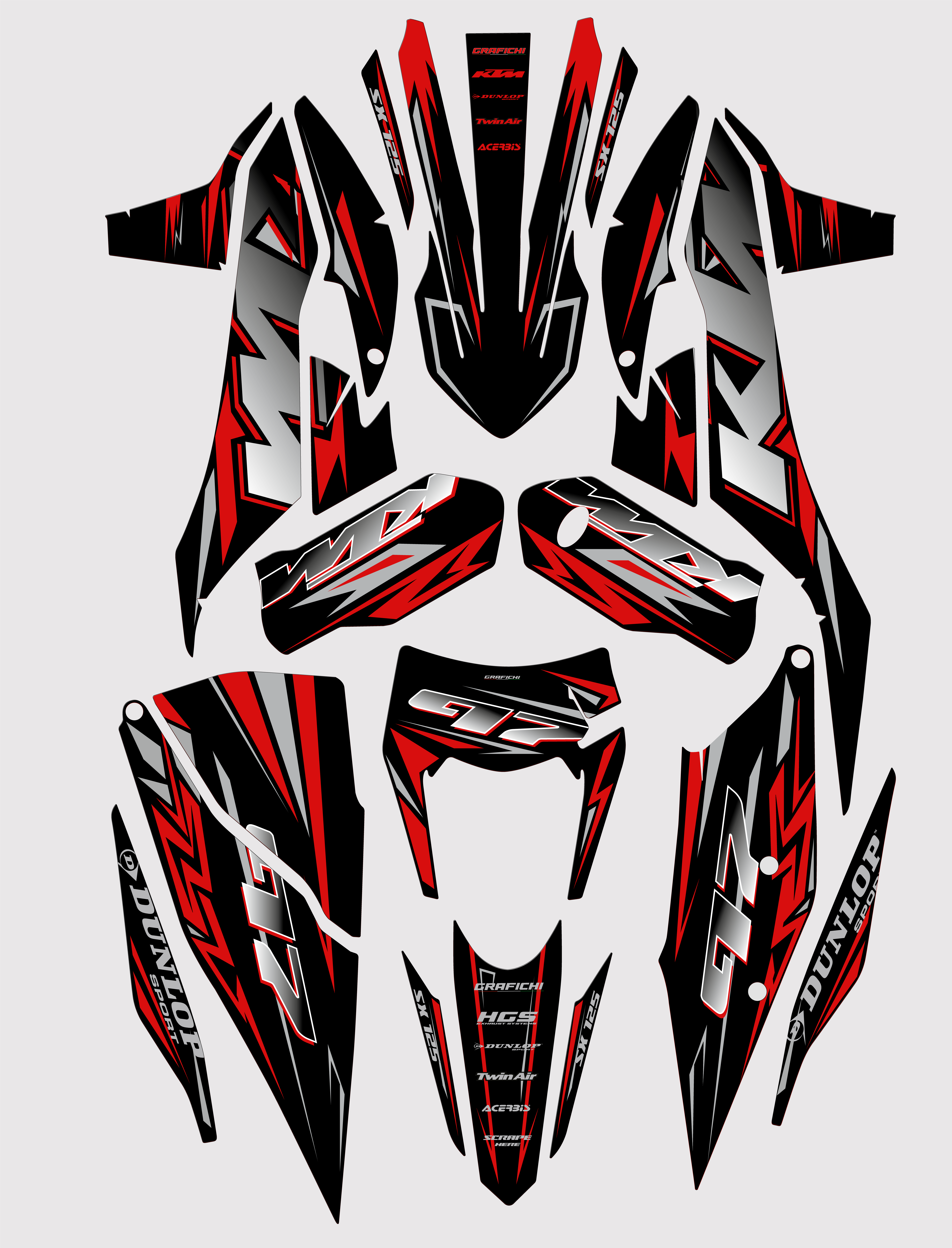 Graphic Kit KTM SX/ SX-F 2019-2022 | Multiple Colors