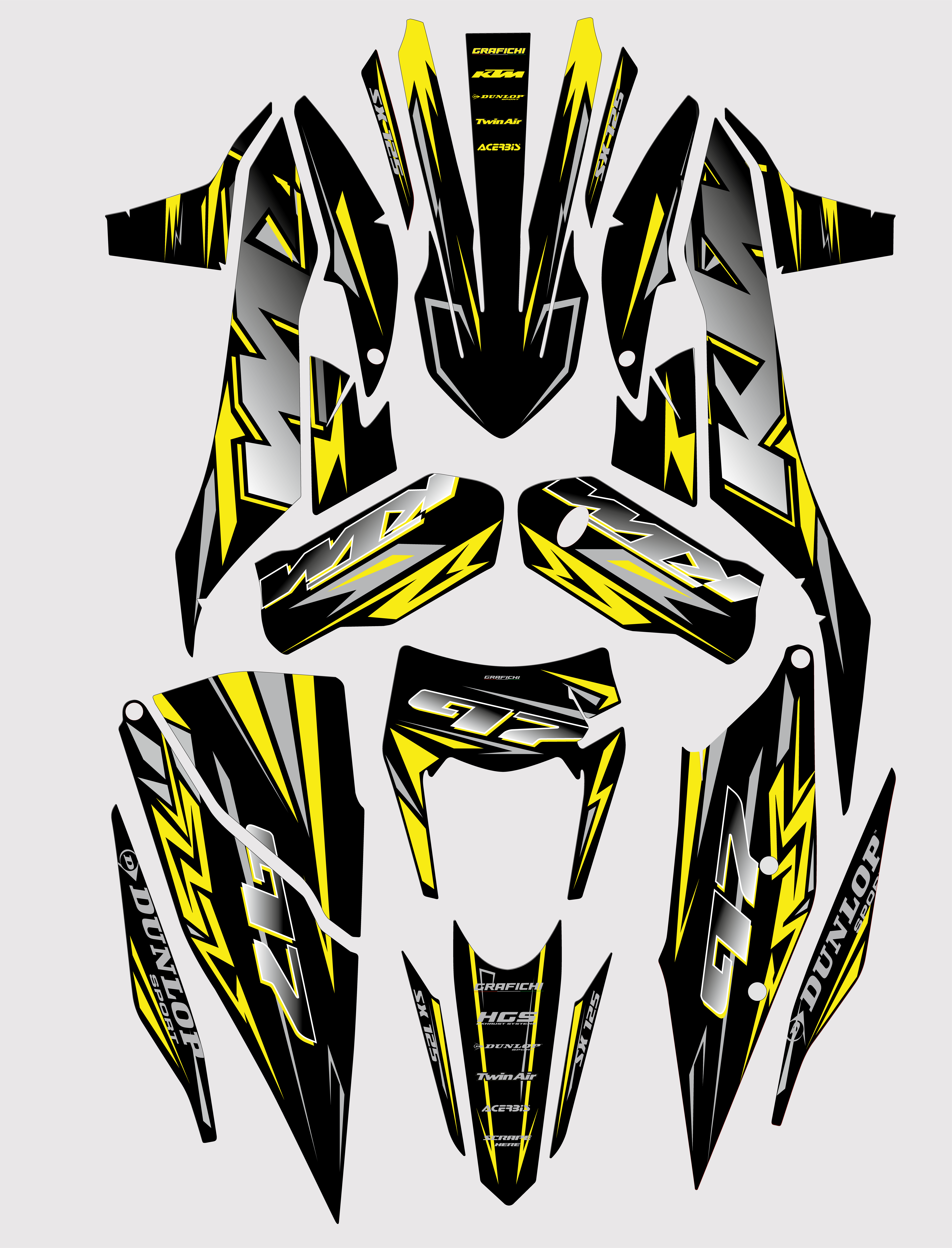 Graphic Kit KTM SX/ SX-F 2019-2022 | Multiple Colors